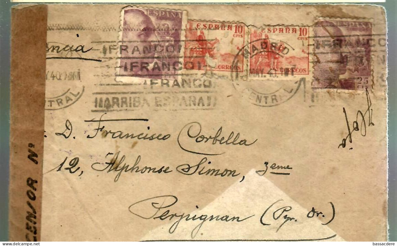 79733 - ... FRANCO... ARRIBA  ESPANA - Cartas & Documentos