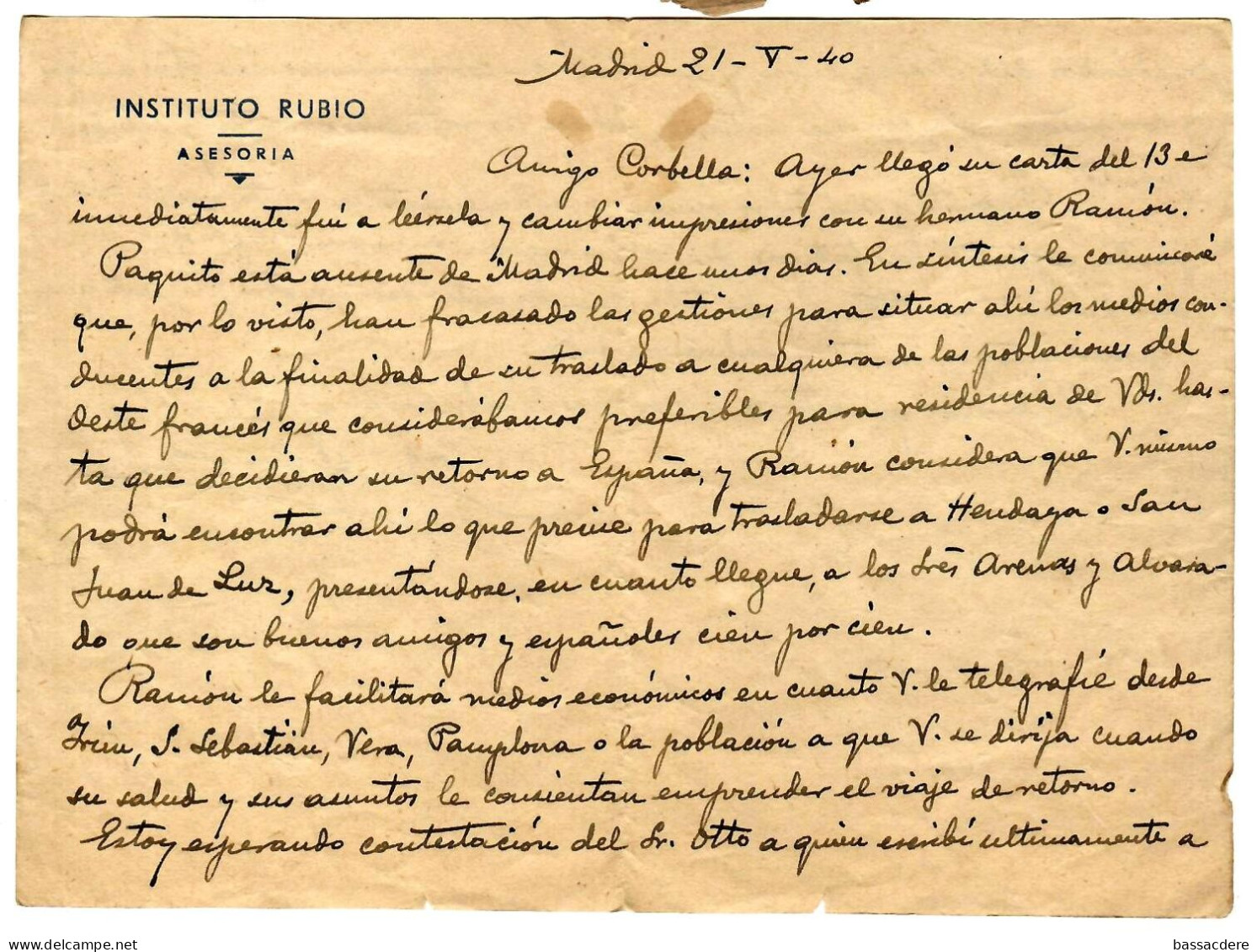 79733 - ... FRANCO... ARRIBA  ESPANA - Cartas & Documentos