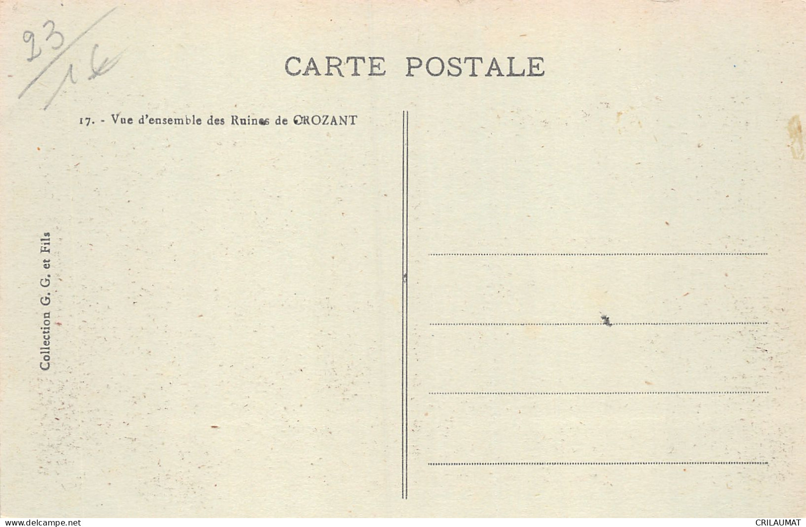 23-CROZANT-N°T5058-C/0133 - Crozant
