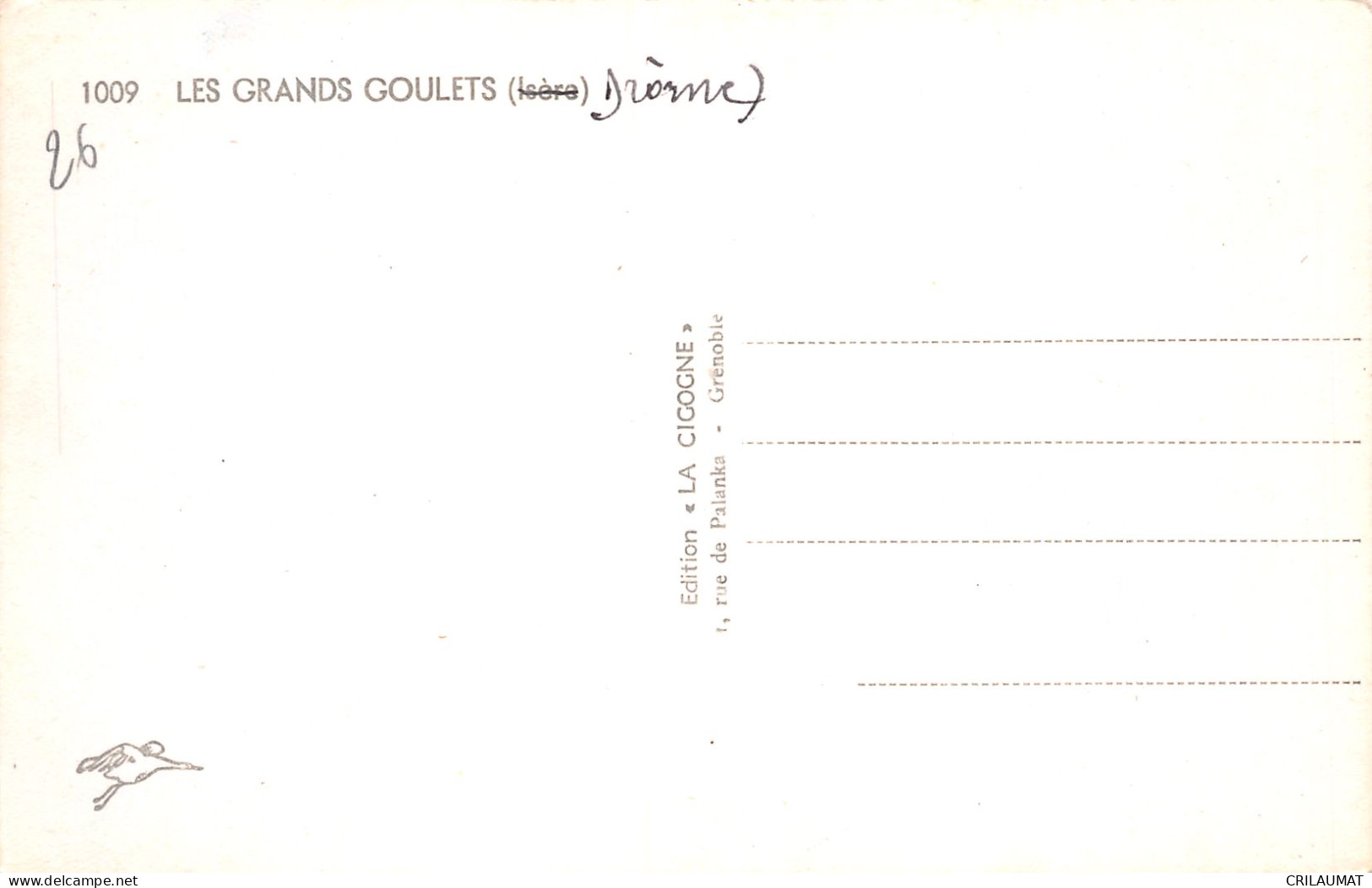 26-LES GRANDS GOULETS -N°T5058-B/0093 - Les Grands Goulets