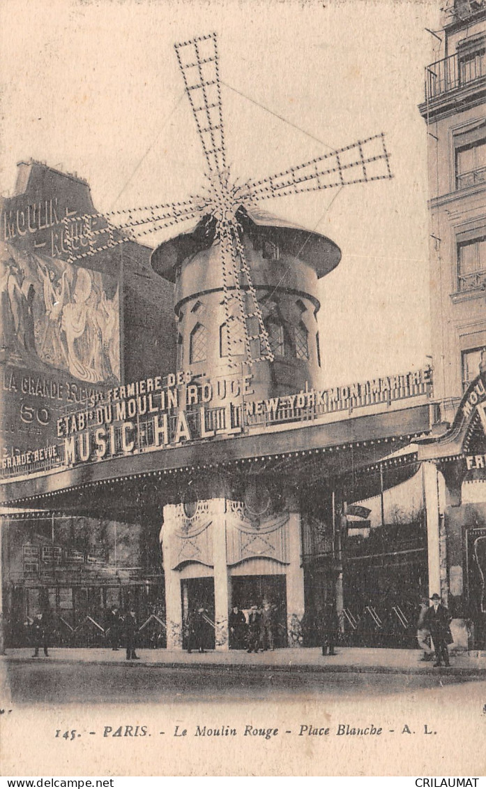 75-PARIS LE MOULIN ROUGE-N°T5058-A/0317 - Autres & Non Classés