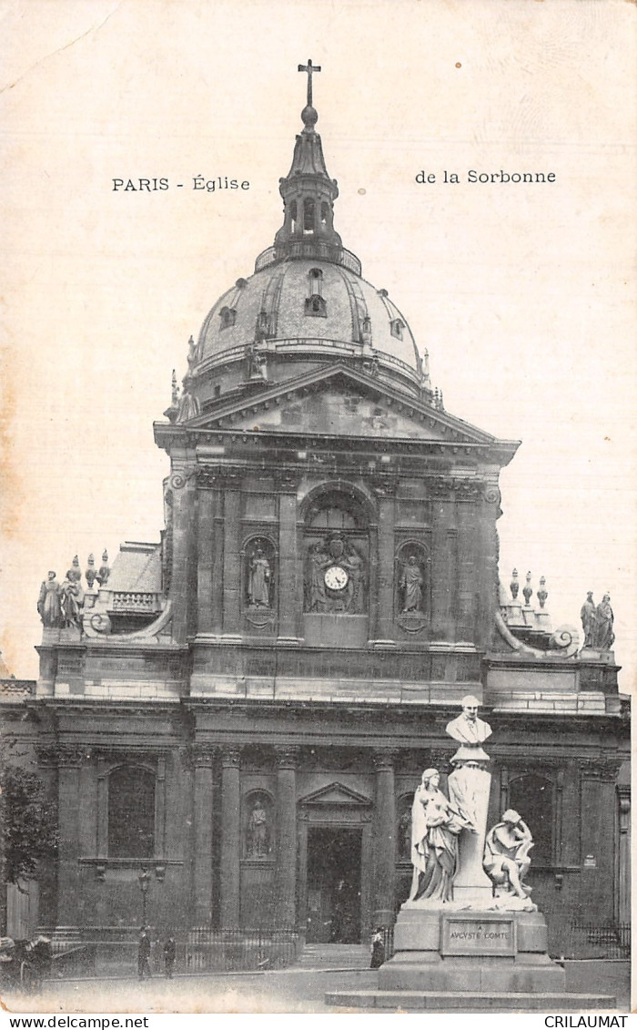 75-PARIS EGLISE DE LA SORBONNE-N°T5058-A/0285 - Autres & Non Classés