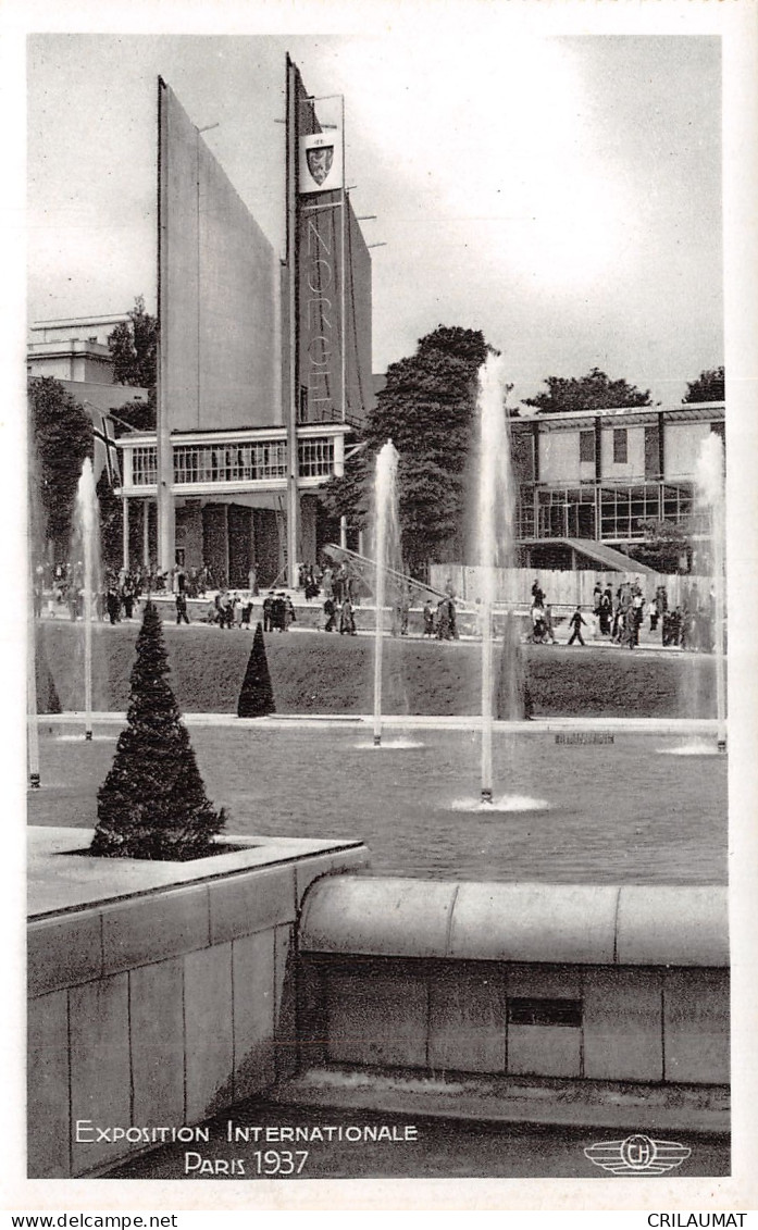 75-PARIS EXPO INTERNATIONALE 1937 PAVILLON DE LA NORVEGE-N°T5058-A/0129 - Tentoonstellingen