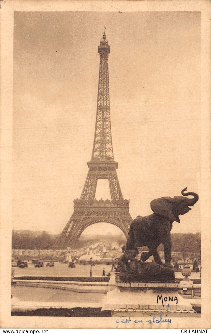 75-PARIS LA TOUR EIFFEL-N°T5058-A/0057 - Eiffelturm