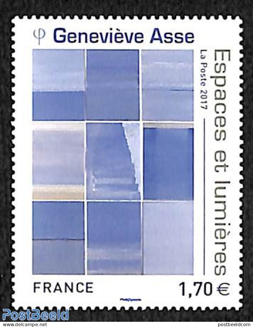 France 2017 Geneviève Asse 1v, Mint NH, Art - Modern Art (1850-present) - Ungebraucht