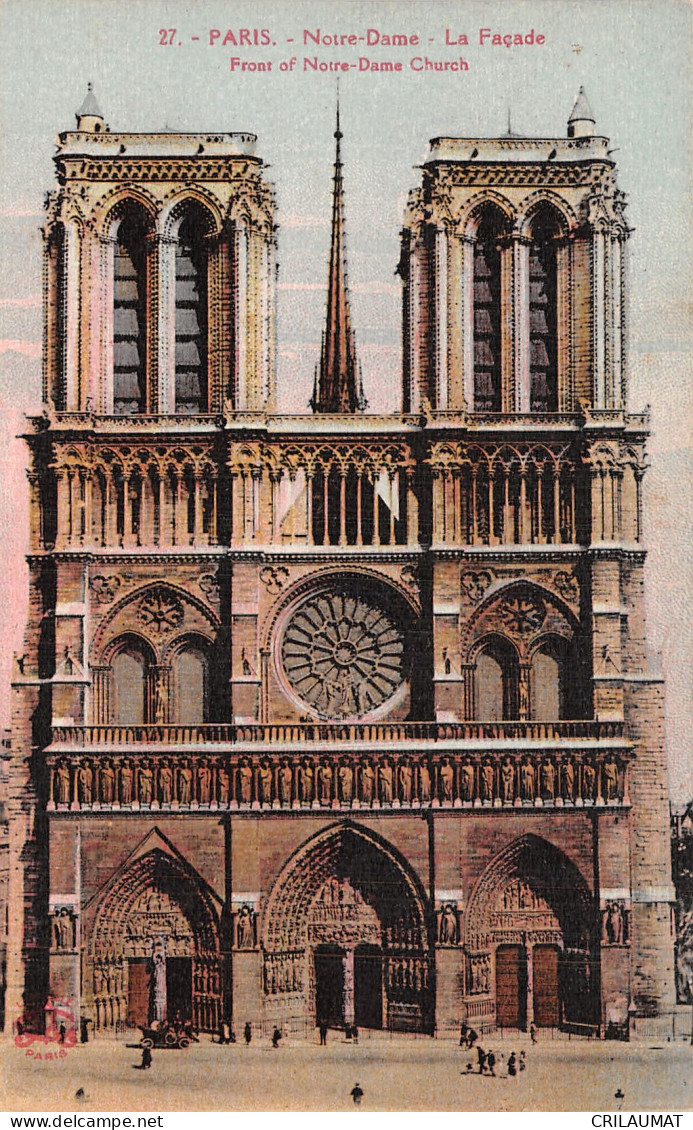 75-PARIS NOTRE DAME-N°T5058-A/0011 - Notre Dame Von Paris