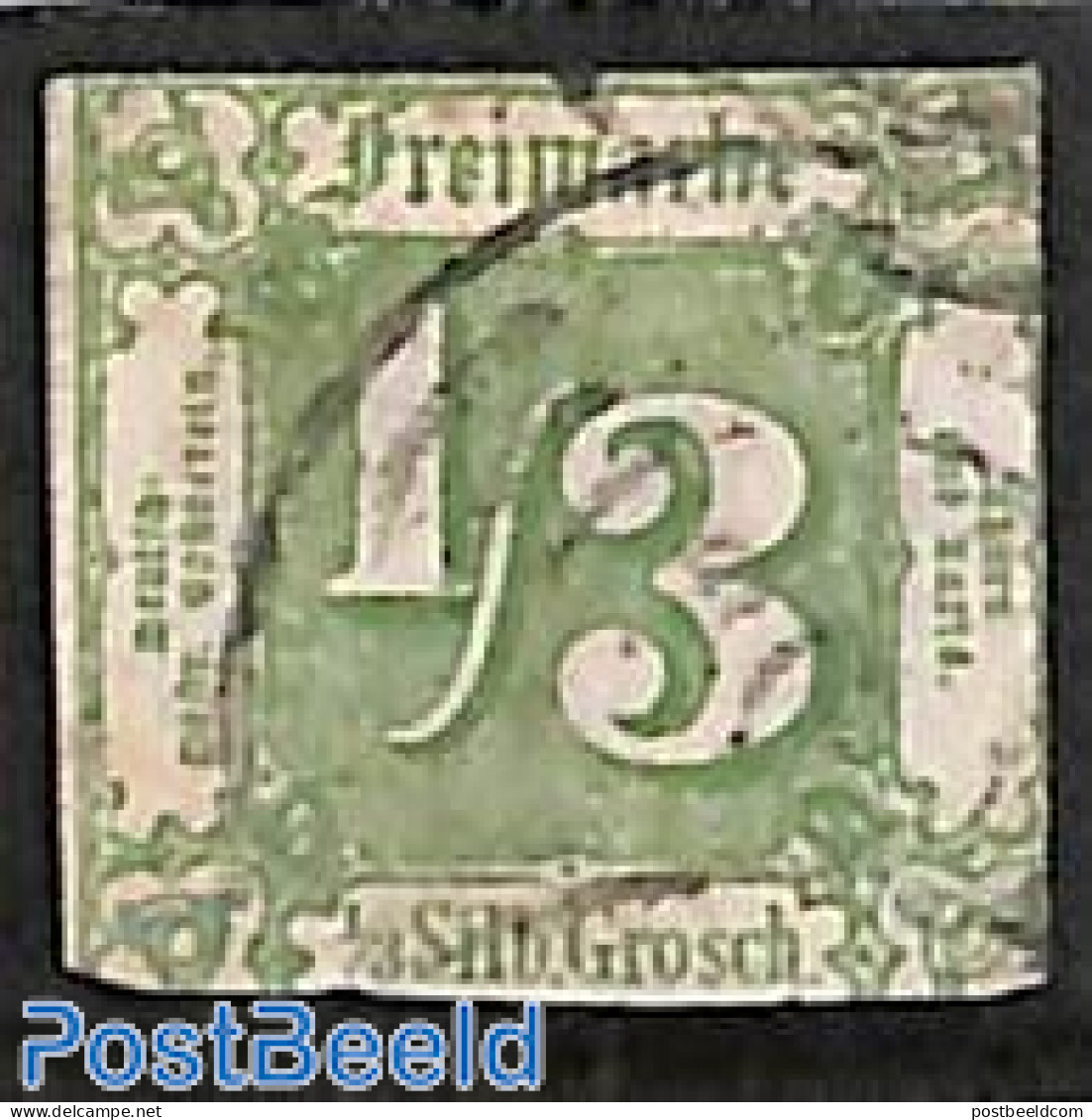 Germany, Thurn & Taxis 1862 1/3sgr, Used, Used - Autres & Non Classés