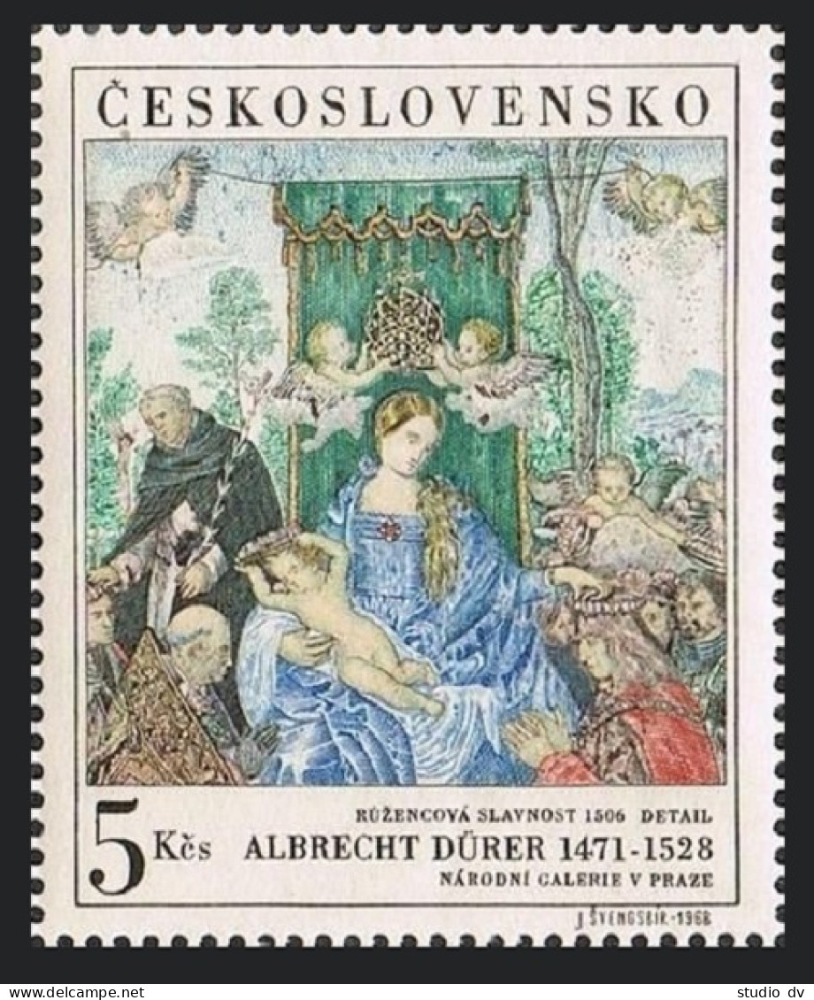 Czechoslovakia 1555, MNH. Michel 1805. Madonna With Rose Garland, By Durer.1968. - Unused Stamps