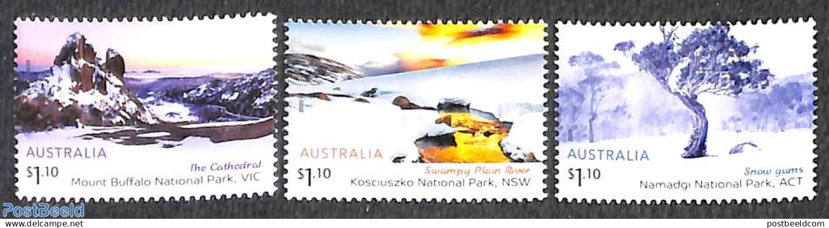 Australia 2020 Australian Alps 3v, Mint NH, Sport - Mountains & Mountain Climbing - Unused Stamps