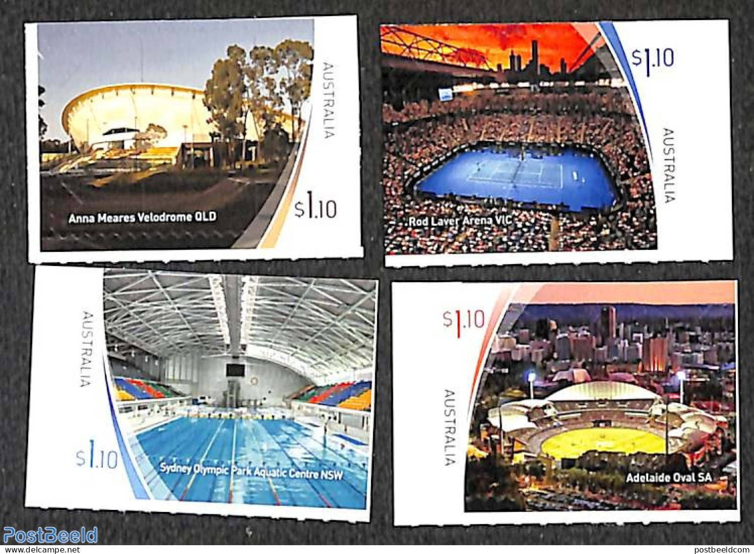 Australia 2020 Stadiums 4v S-a, Mint NH, Sport - Sport (other And Mixed) - Unused Stamps