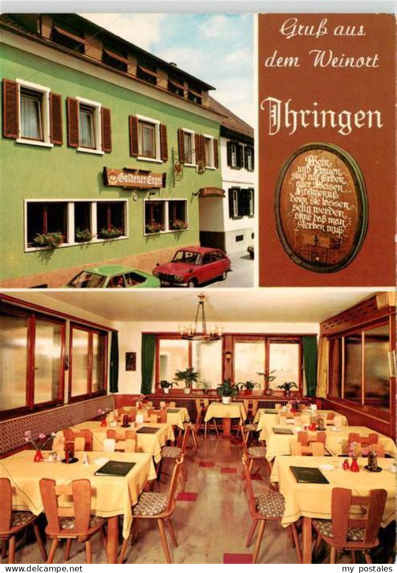 73929121 Ihringen_Kaiserstuhl Hotel Restaurant Goldener Engel Gastraum - Ihringen