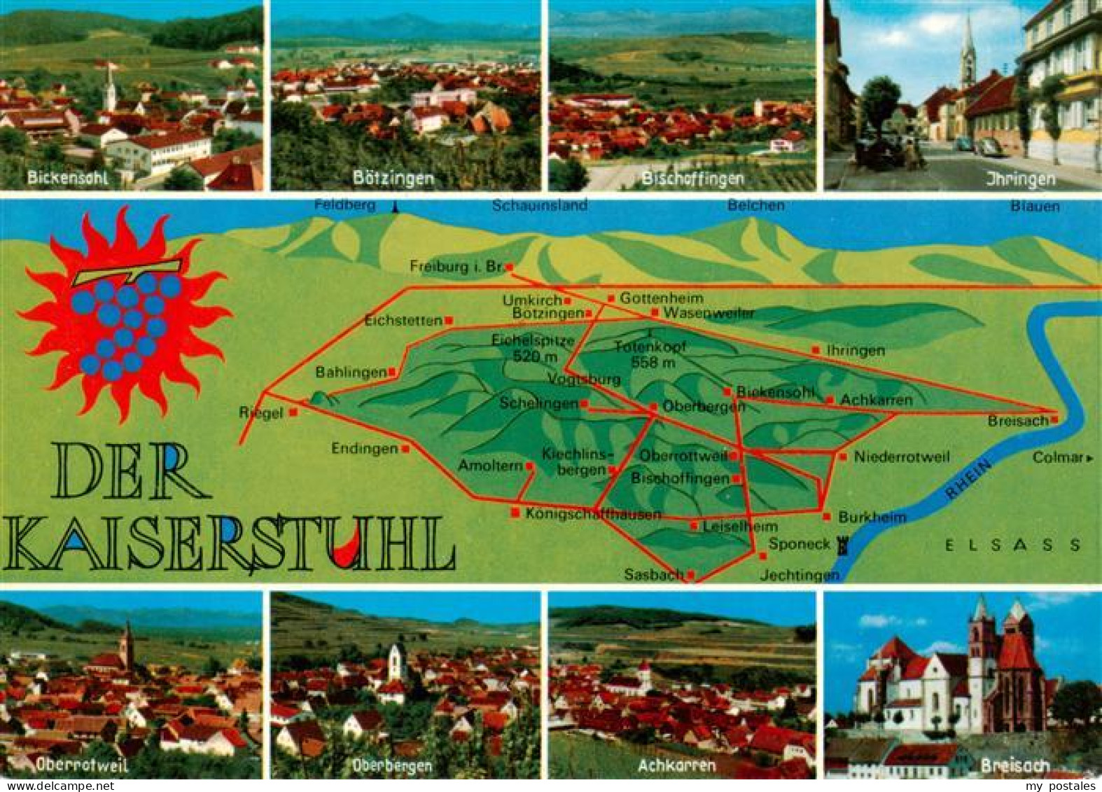 73929102 Kaiserstuhl_Region Mit Den Weinorten Bickensohl Boetzingen Ihringen  Bi - Ihringen