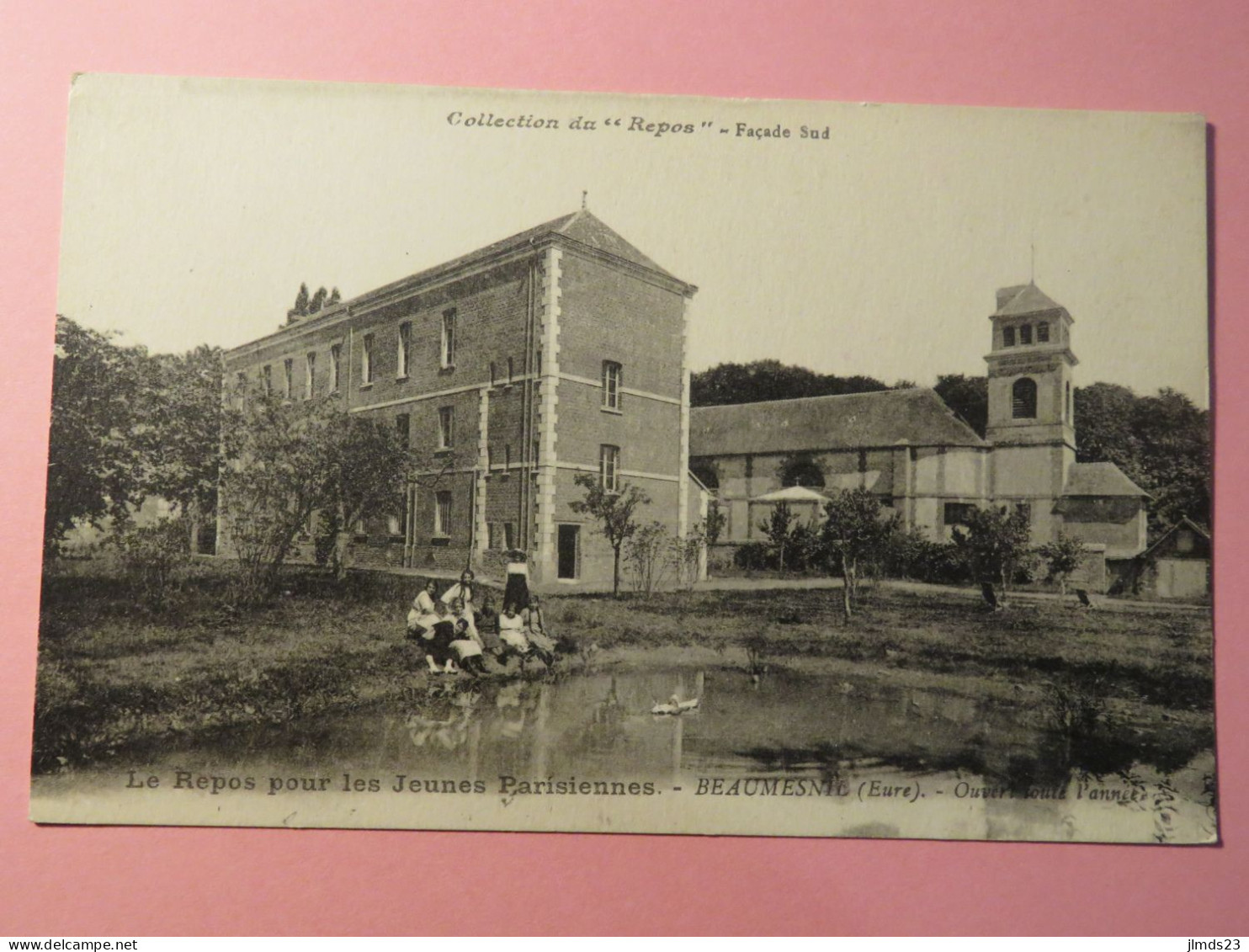 BEAUMESNIL, EURE, LE REPOS POUR LES JEUNES PARISIENNES, CPA - Beaumesnil