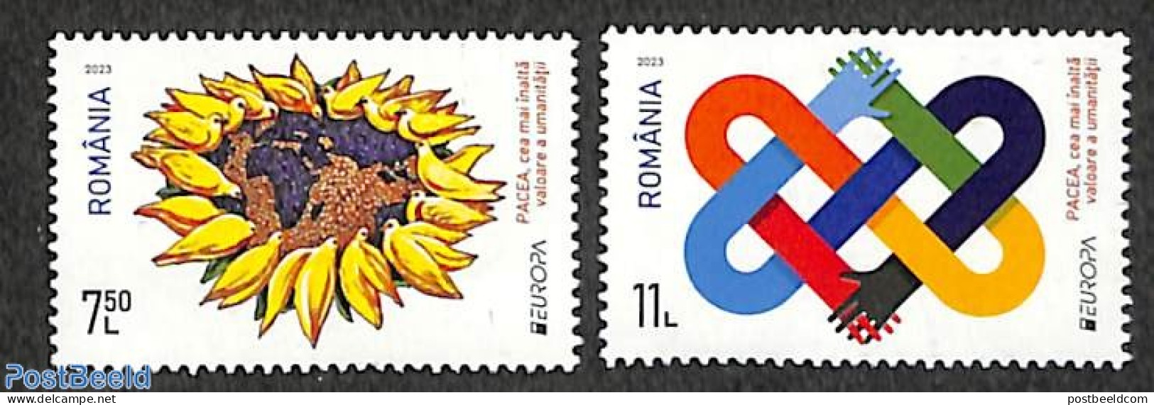 Romania 2023 Europa 2v, Peace And Freedom, Mint NH, History - Various - Europa (cept) - Peace - Joint Issues - Unused Stamps