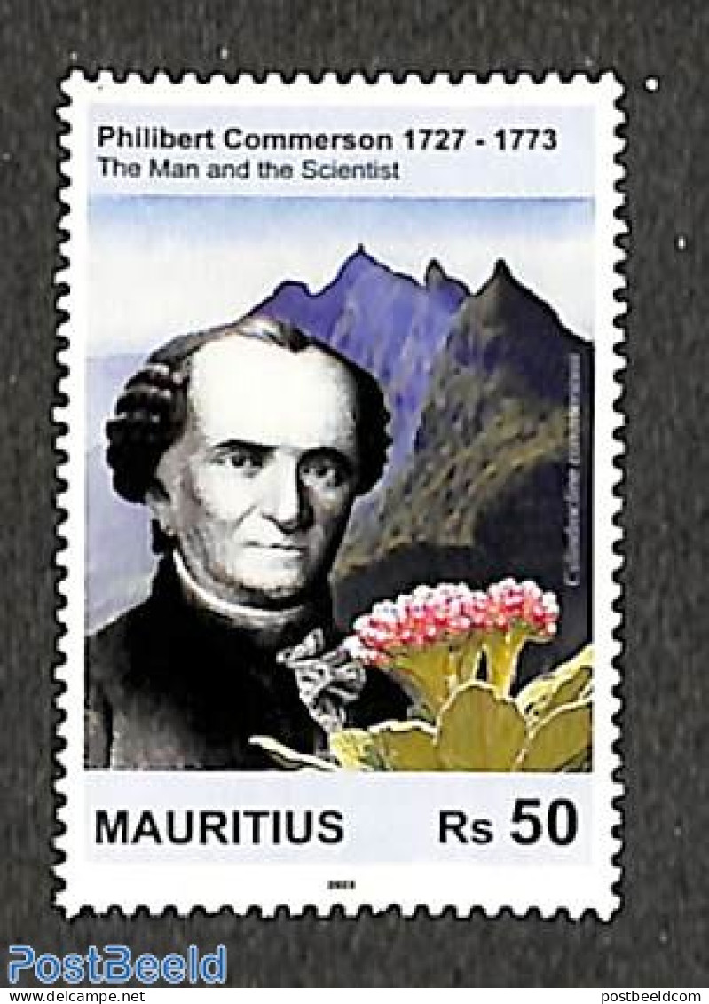 Mauritius 2023 Philbert Commerson 1v, Mint NH, Nature - Flowers & Plants - Maurice (1968-...)