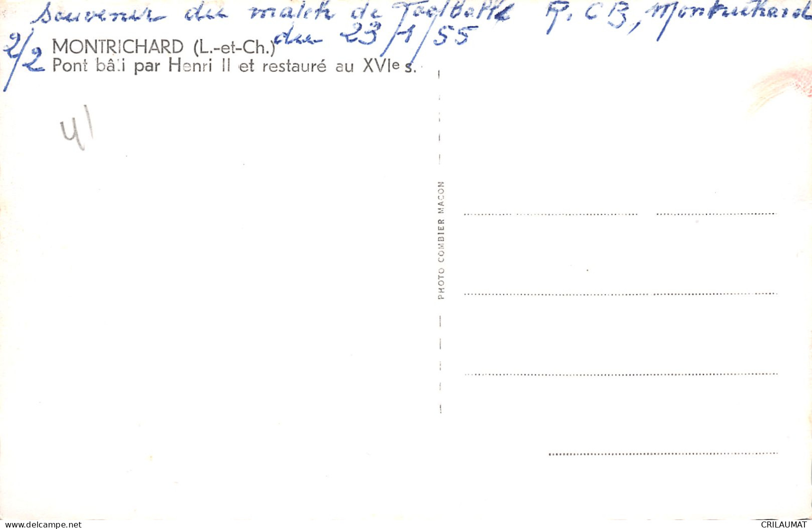 41-MONTRICHARD-N°T5060-A/0323 - Montrichard