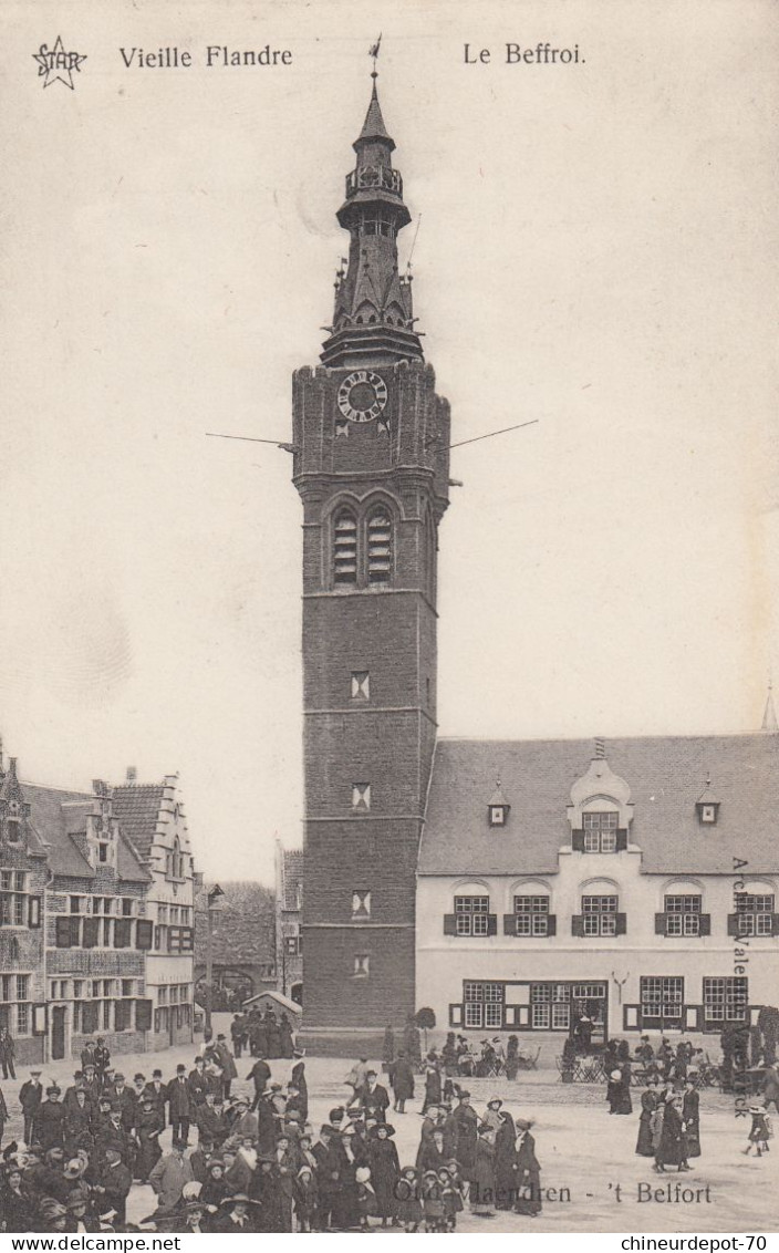 GAND  EXPOSITION 1913  VIEILLE FLANDRE  LE BEFFROI - Gent