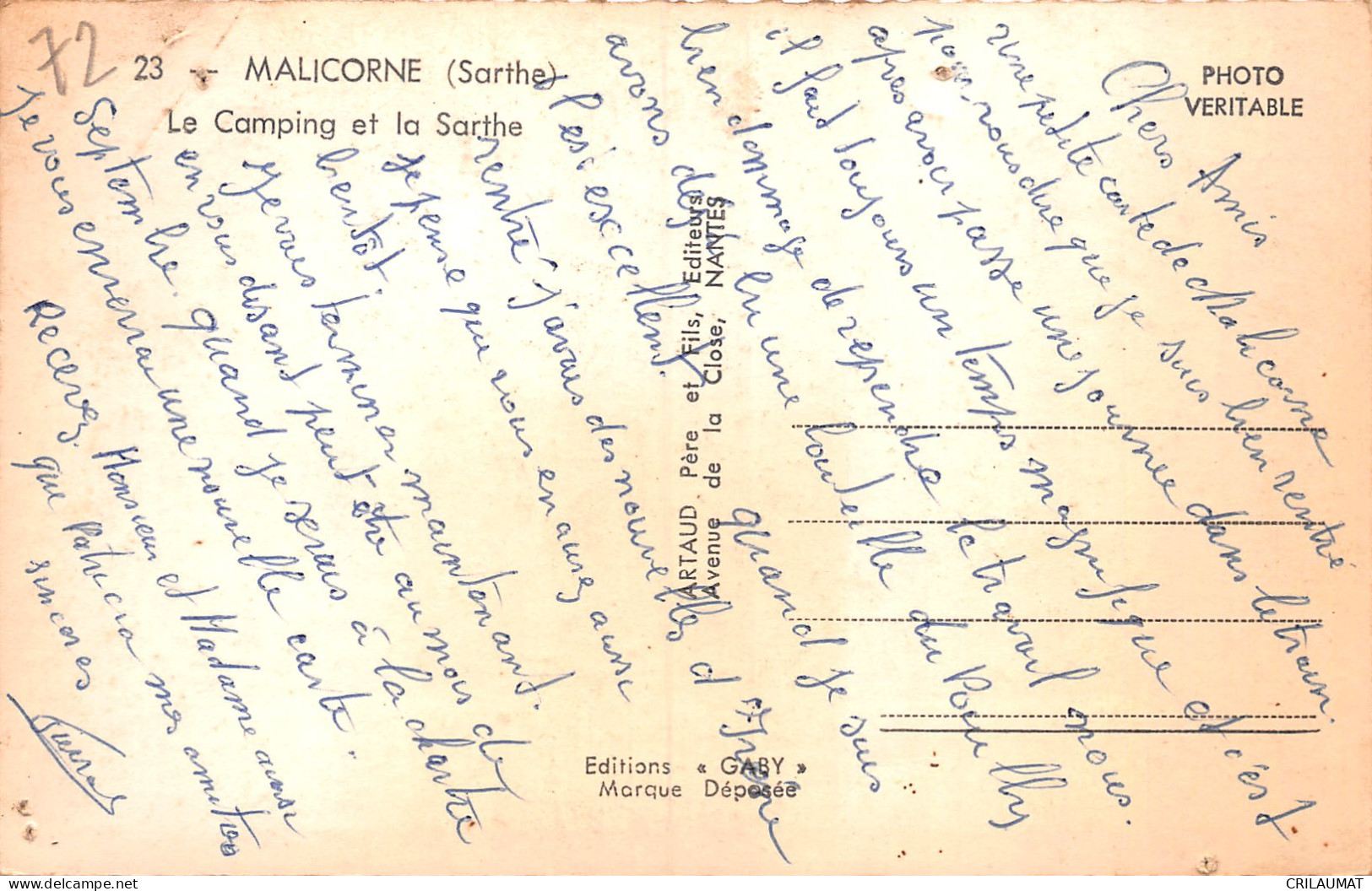 72-MALICORNE-N°T5060-D/0153 - Malicorne Sur Sarthe