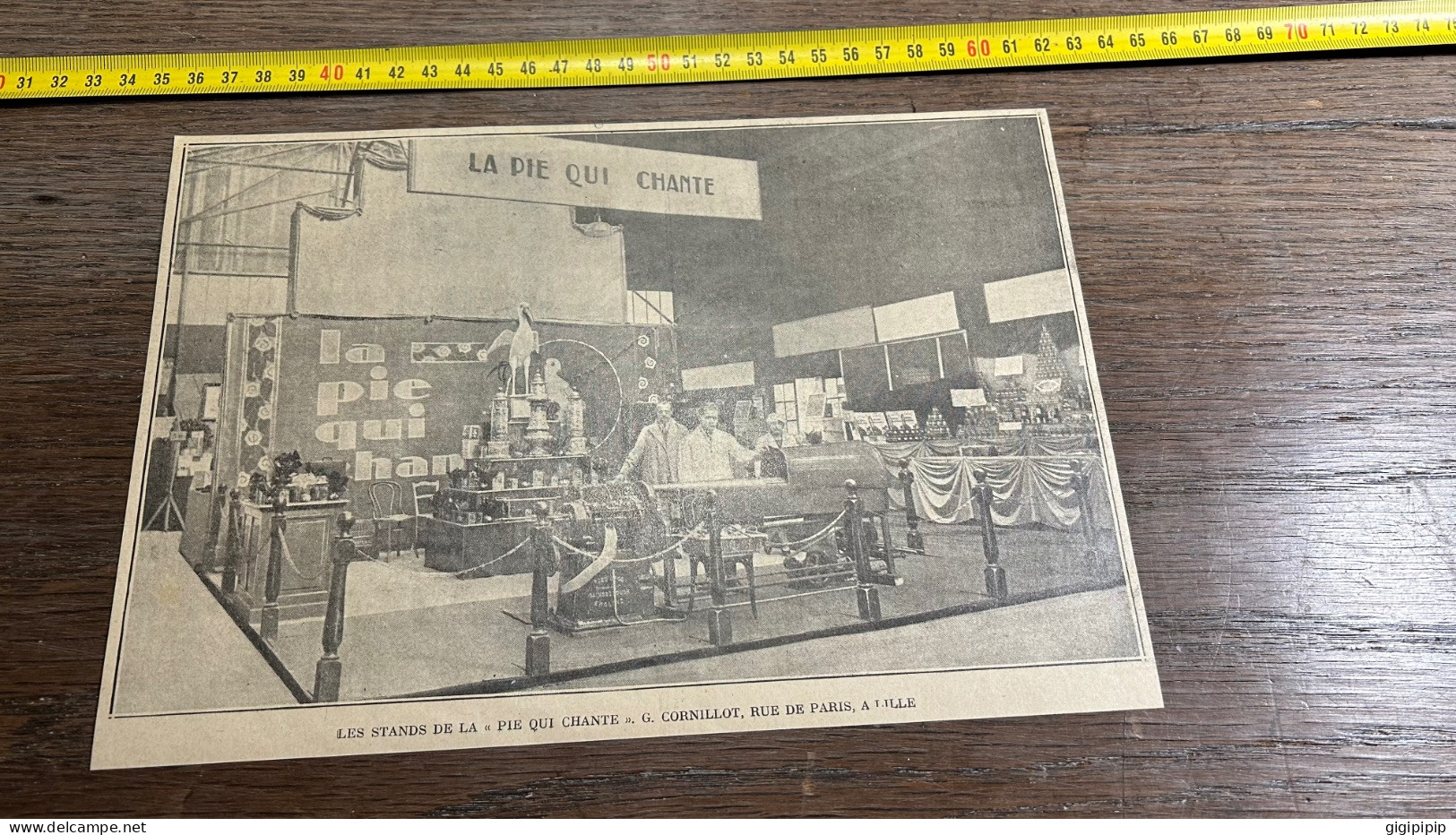 1930 GHI15 STANDS Bonbons DE LA « PIE QUI CHANTE ». G. CORNILLOT, RUE DE PARIS, A LILLE - Sammlungen