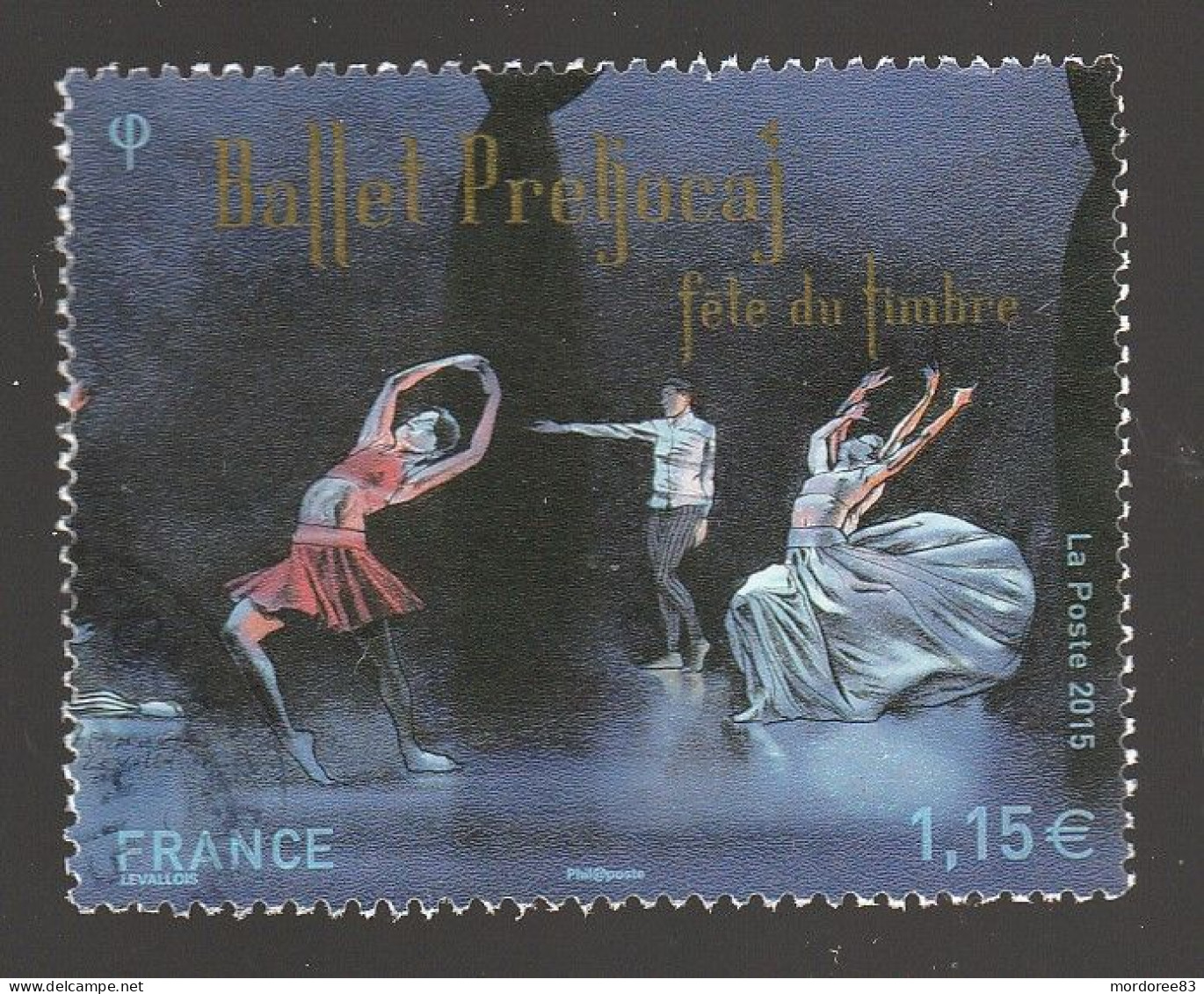 FRANCE 2015 BALLET PRELJOCAJ OBLITERE YT 4983 - Usati