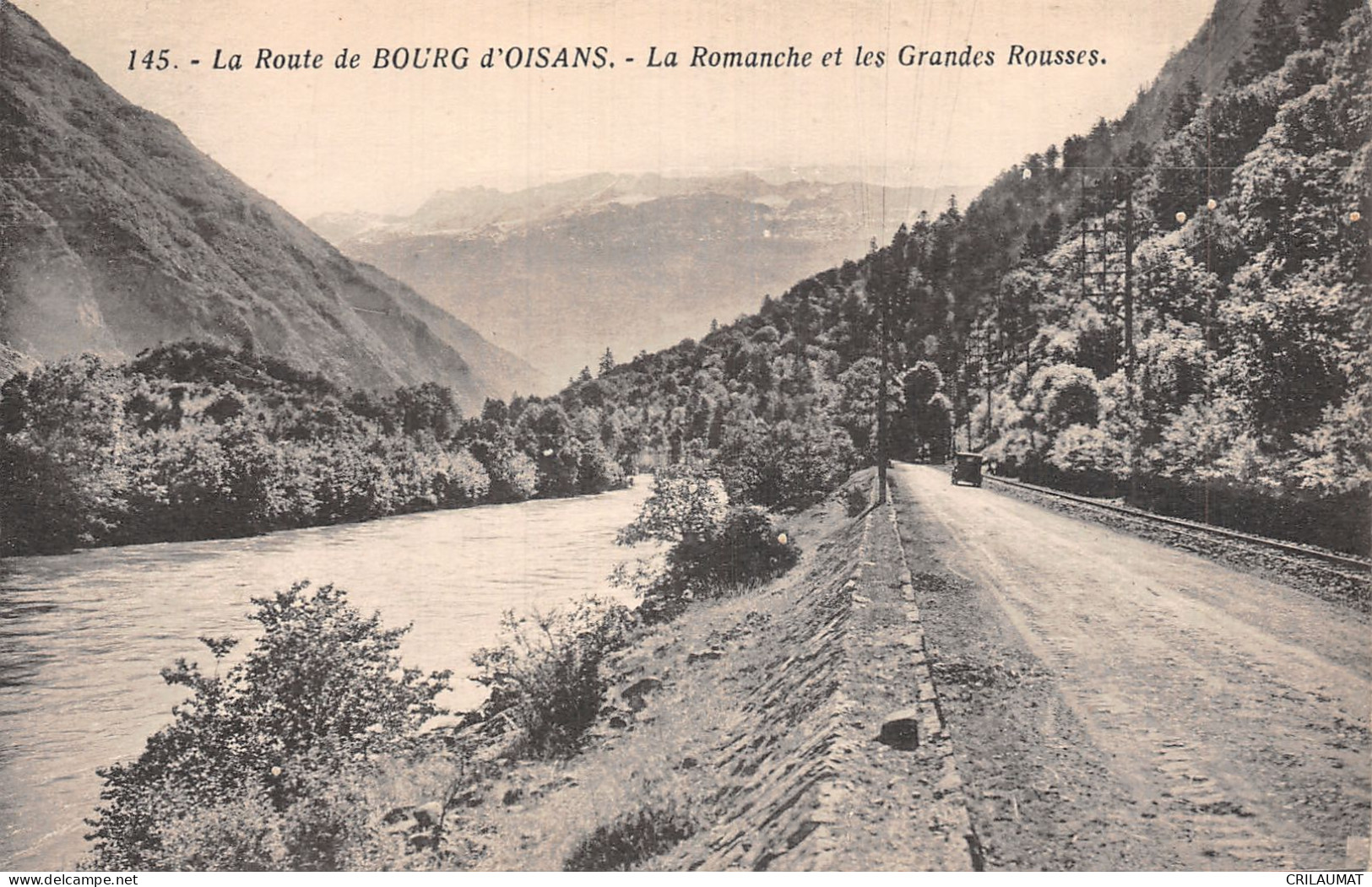 38-BOURG D OISANS LA ROMANCHE ET LES GRANDES ROUSSES-N°T5060-C/0035 - Bourg-d'Oisans