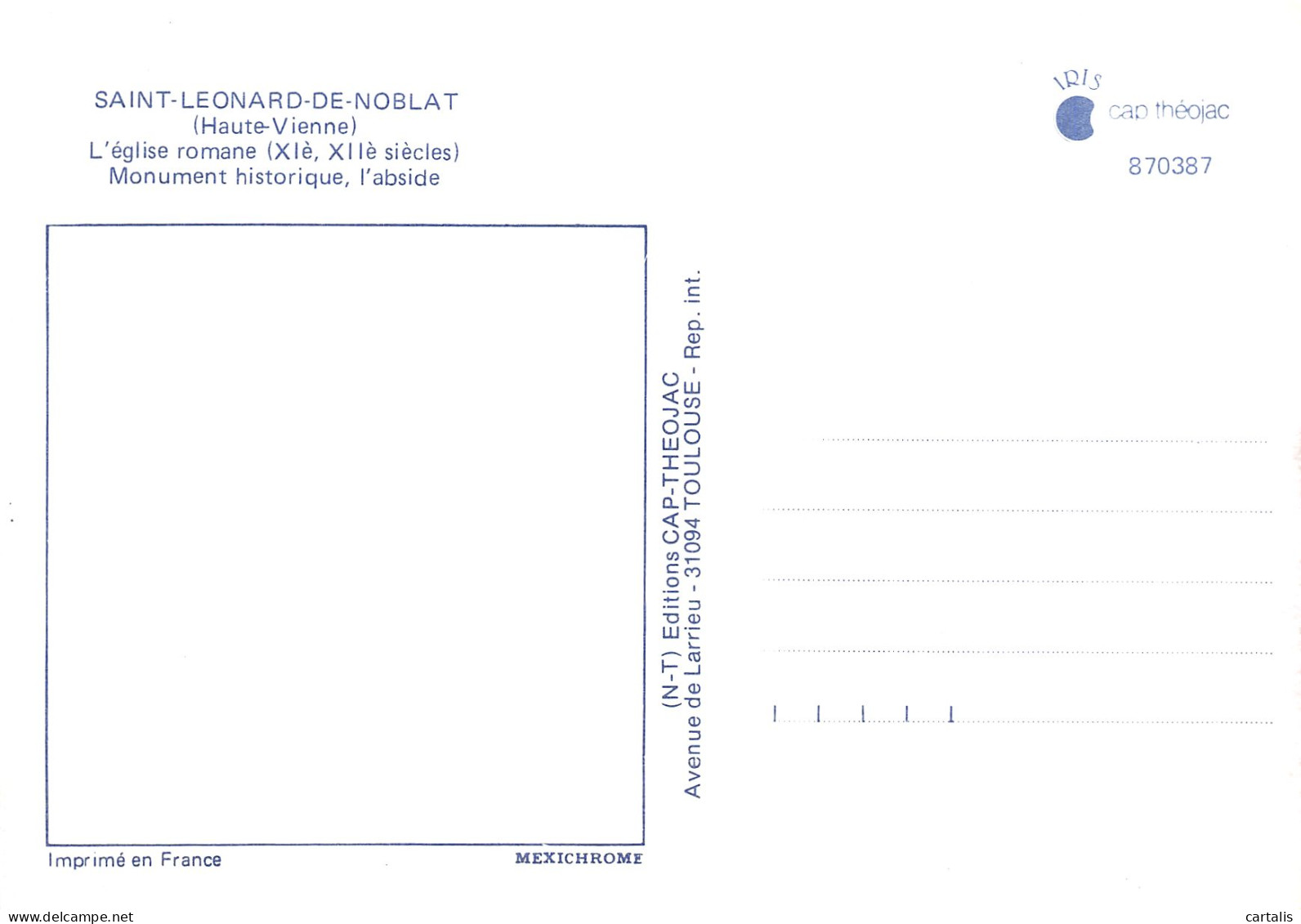 87-SAINT LEONARD DE NOBLAT-N°4254-B/0117 - Saint Leonard De Noblat