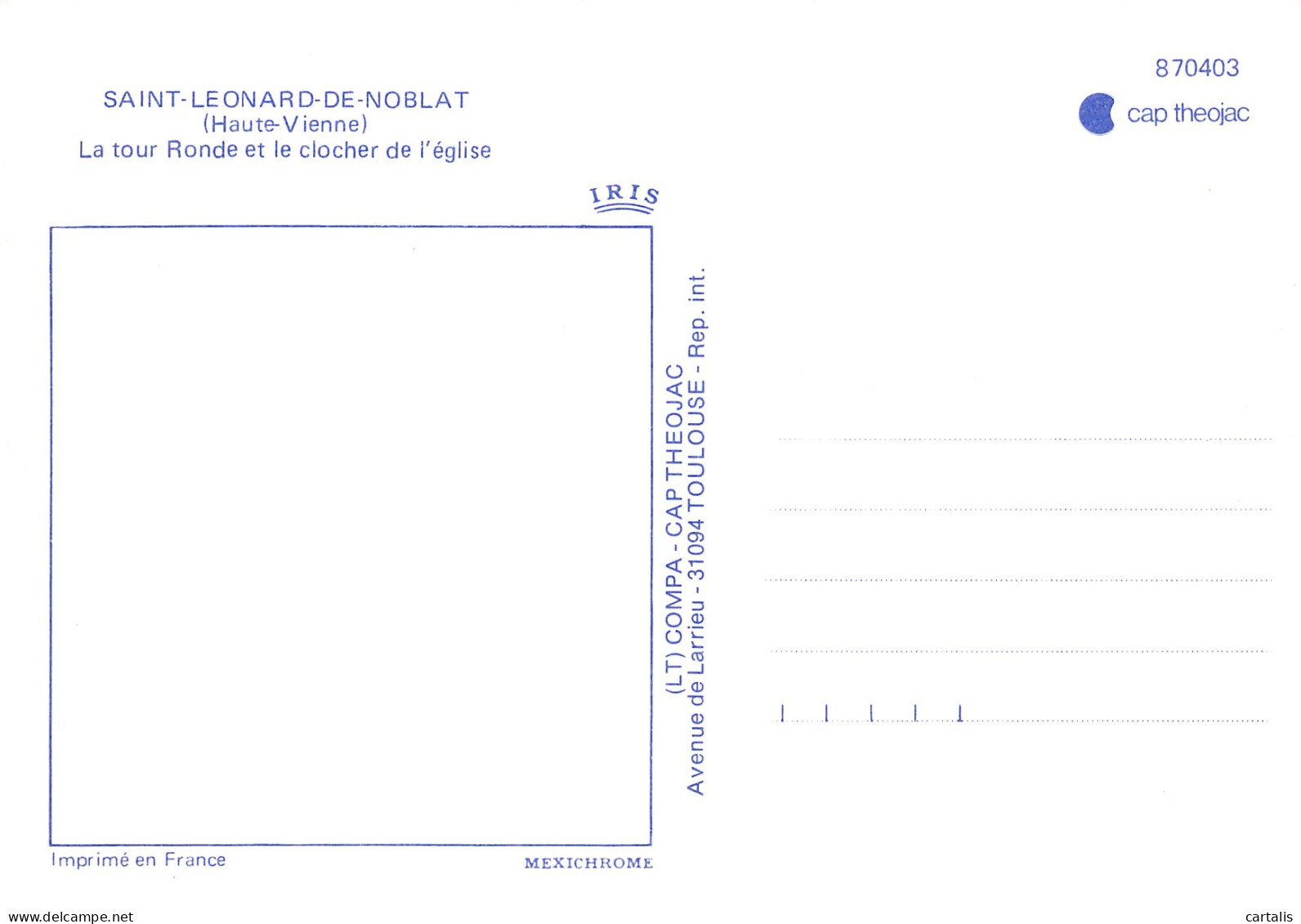 87-SAINT LEONARD DE NOBLAT-N°4254-B/0115 - Saint Leonard De Noblat