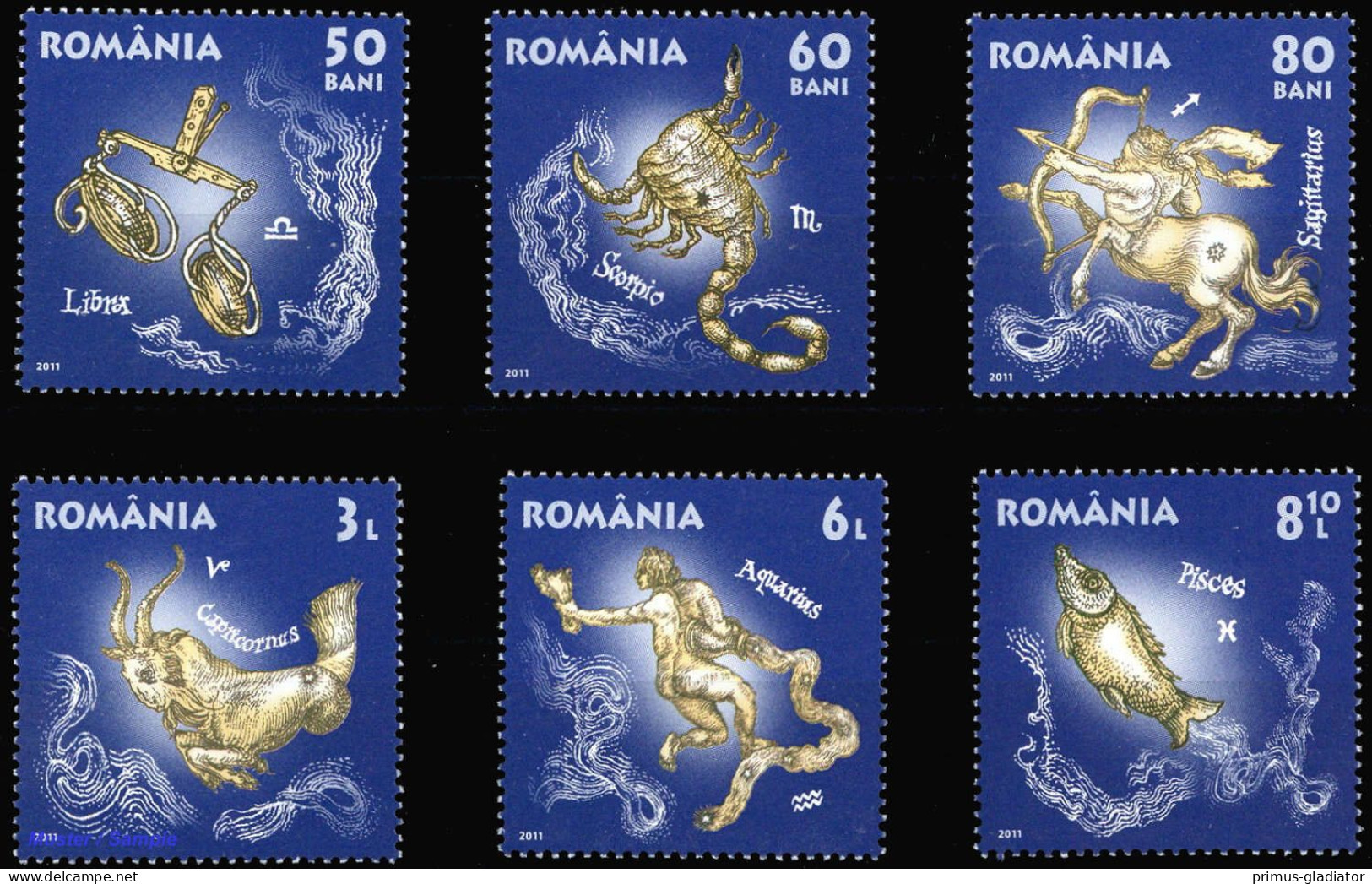 2011, Rumänien, 6564-69, ** - Sonstige & Ohne Zuordnung