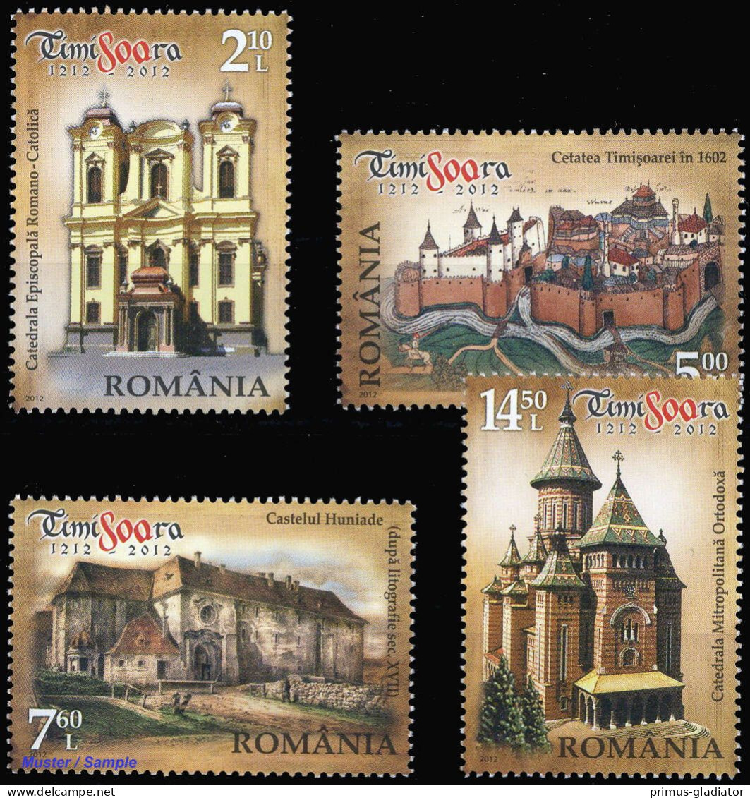 2012, Rumänien, 6613-16, ** - Sonstige & Ohne Zuordnung