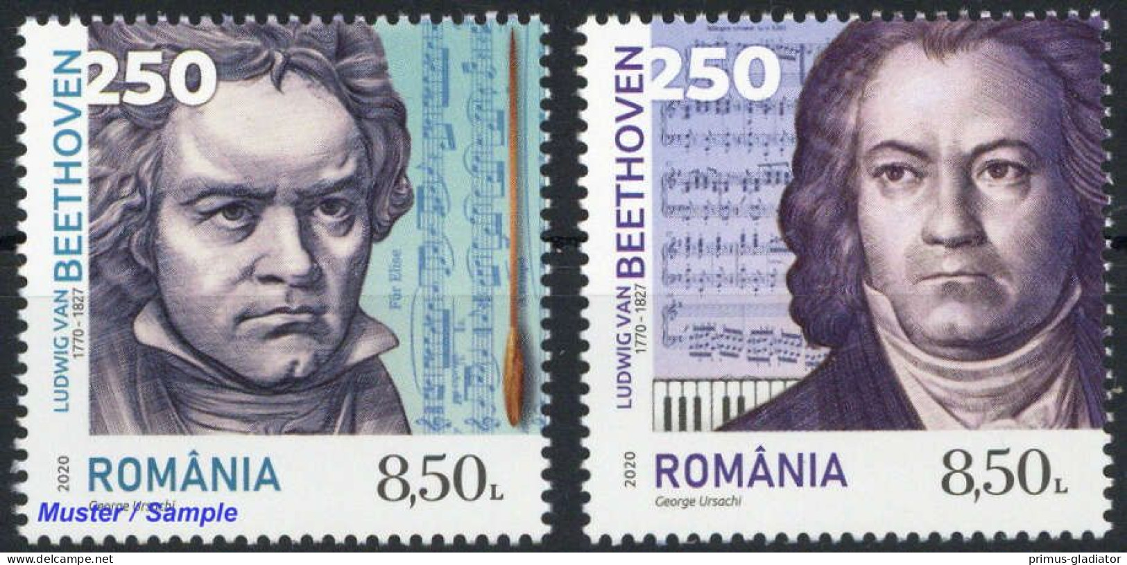 2020, Rumänien, 7734-35, ** - Altri & Non Classificati