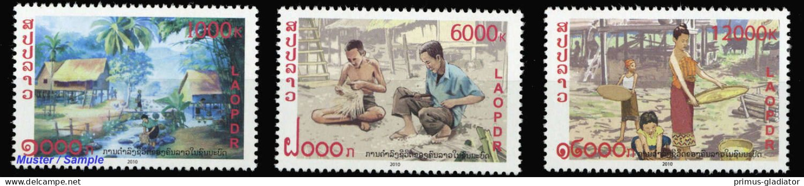 2010, Laos, 2151-53, ** - Laos