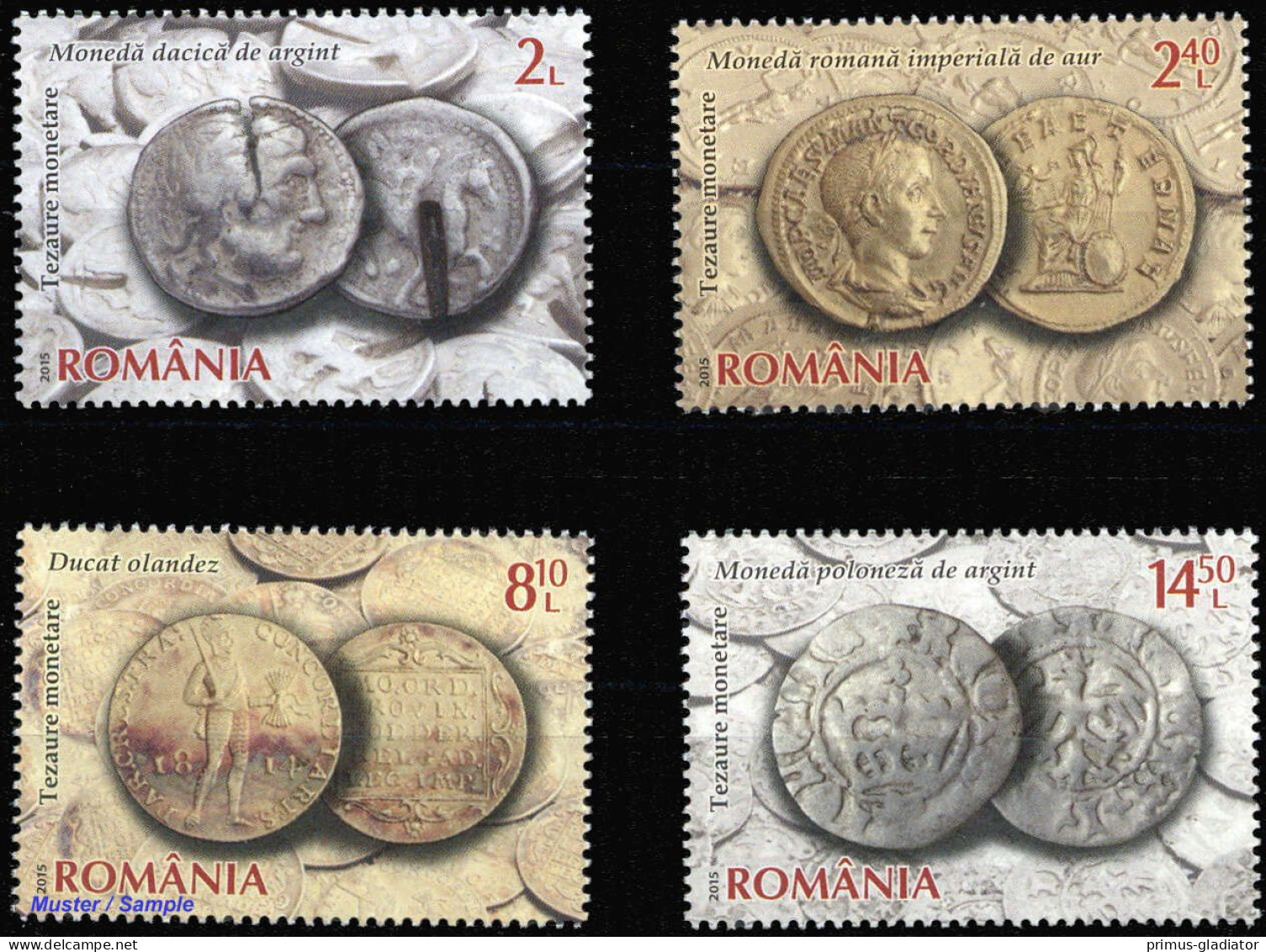 2015, Rumänien, 7011-14, ** - Sonstige & Ohne Zuordnung