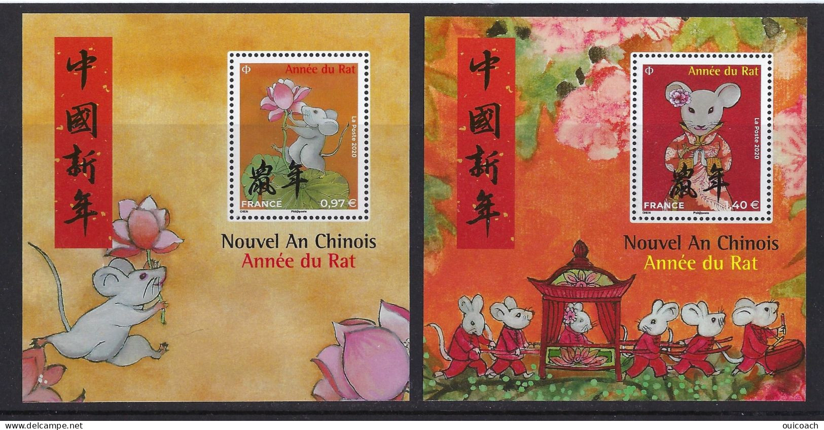 Année Rat 5375 + 5377 - Nouvel An Chinois