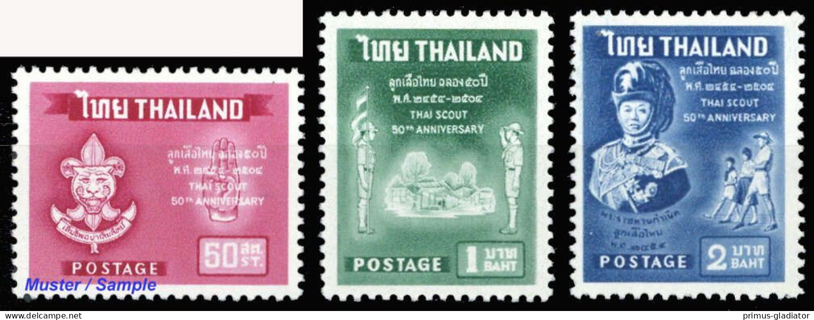 1961, Thailand, 382-84, ** - Thaïlande