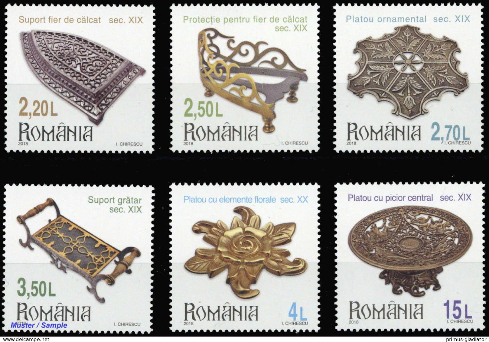 2018, Rumänien, 7355-60, ** - Altri & Non Classificati