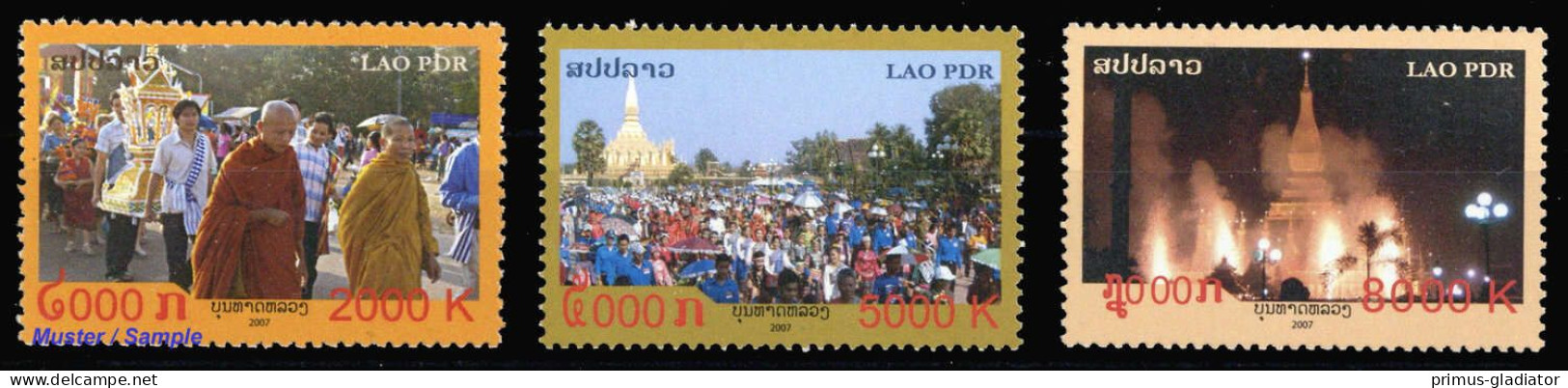 2007, Laos, 2044-46, ** - Laos