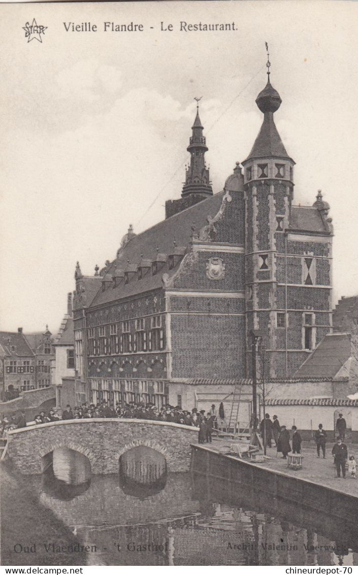 GAND  EXPOSITION 1913  VIEILLE FLANDRE  LE RESTAURANT - Gent