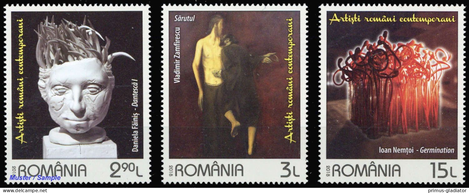 2018, Rumänien, 7377-79, ** - Other & Unclassified