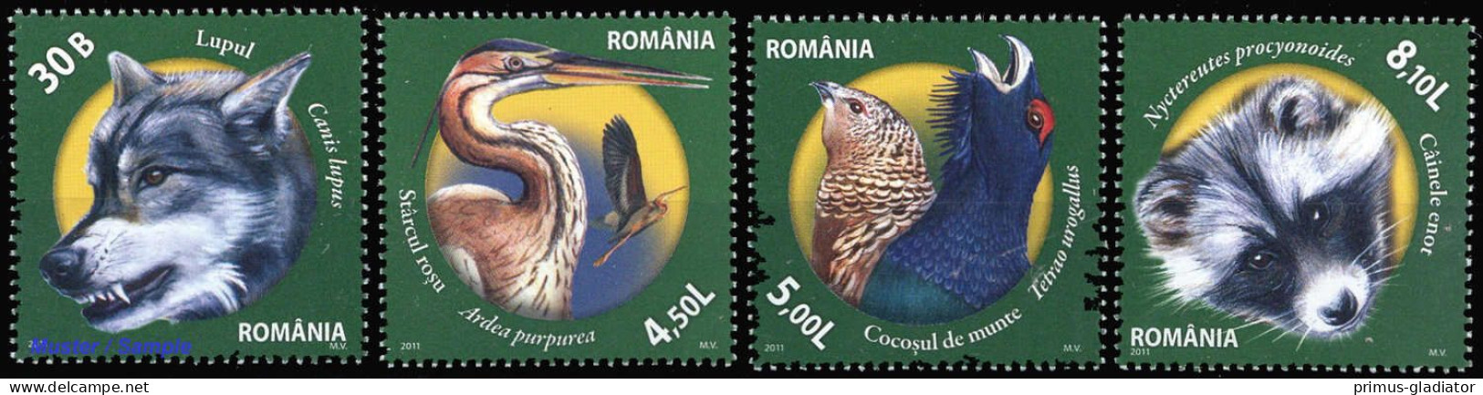 2011, Rumänien, 6542-45, ** - Andere & Zonder Classificatie