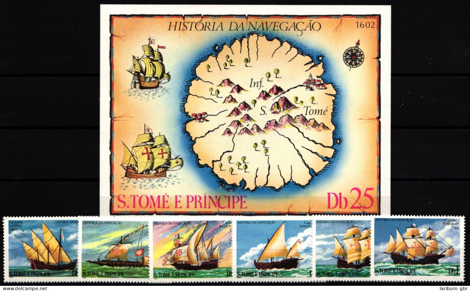 Sao Tome E Principe 598-603 Und Block 38 Postfrisch Schifffahrt #JA358 - Sao Tome And Principe