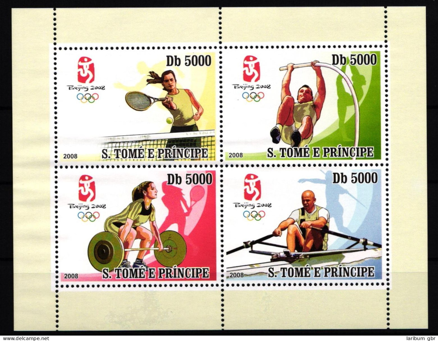 Sao Tome E Principe 3412-3415 Postfrisch Kleinbogen / Olympische Spiele #JA307 - São Tomé Und Príncipe