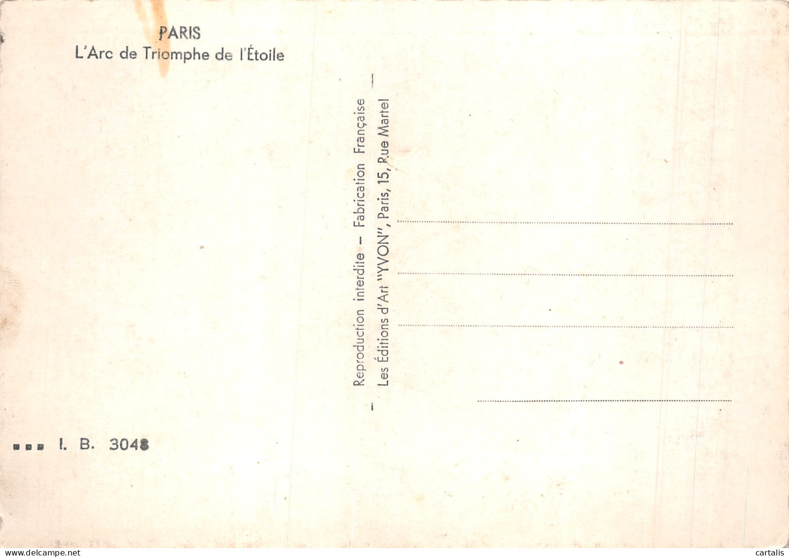 75-PARIS ARC DE TRIOMPHE-N°4255-C/0051 - Arc De Triomphe