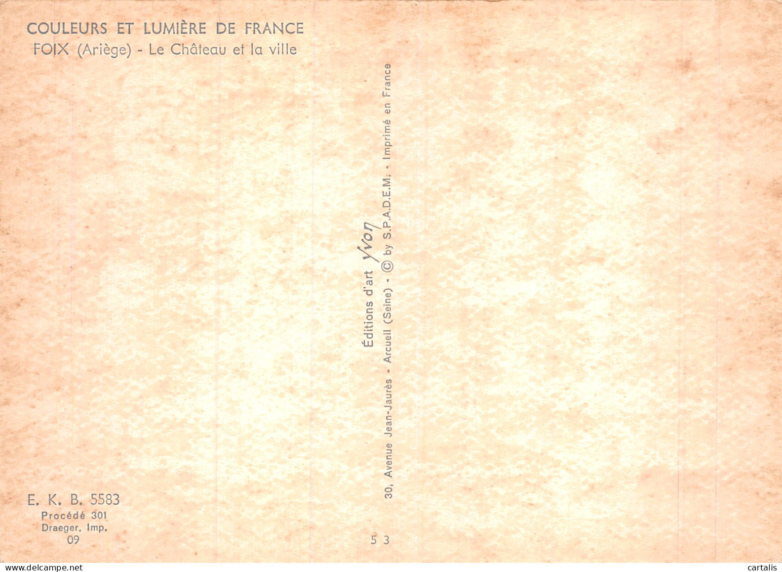 09-FOIX LE CHATEAU-N°4255-B/0367 - Foix