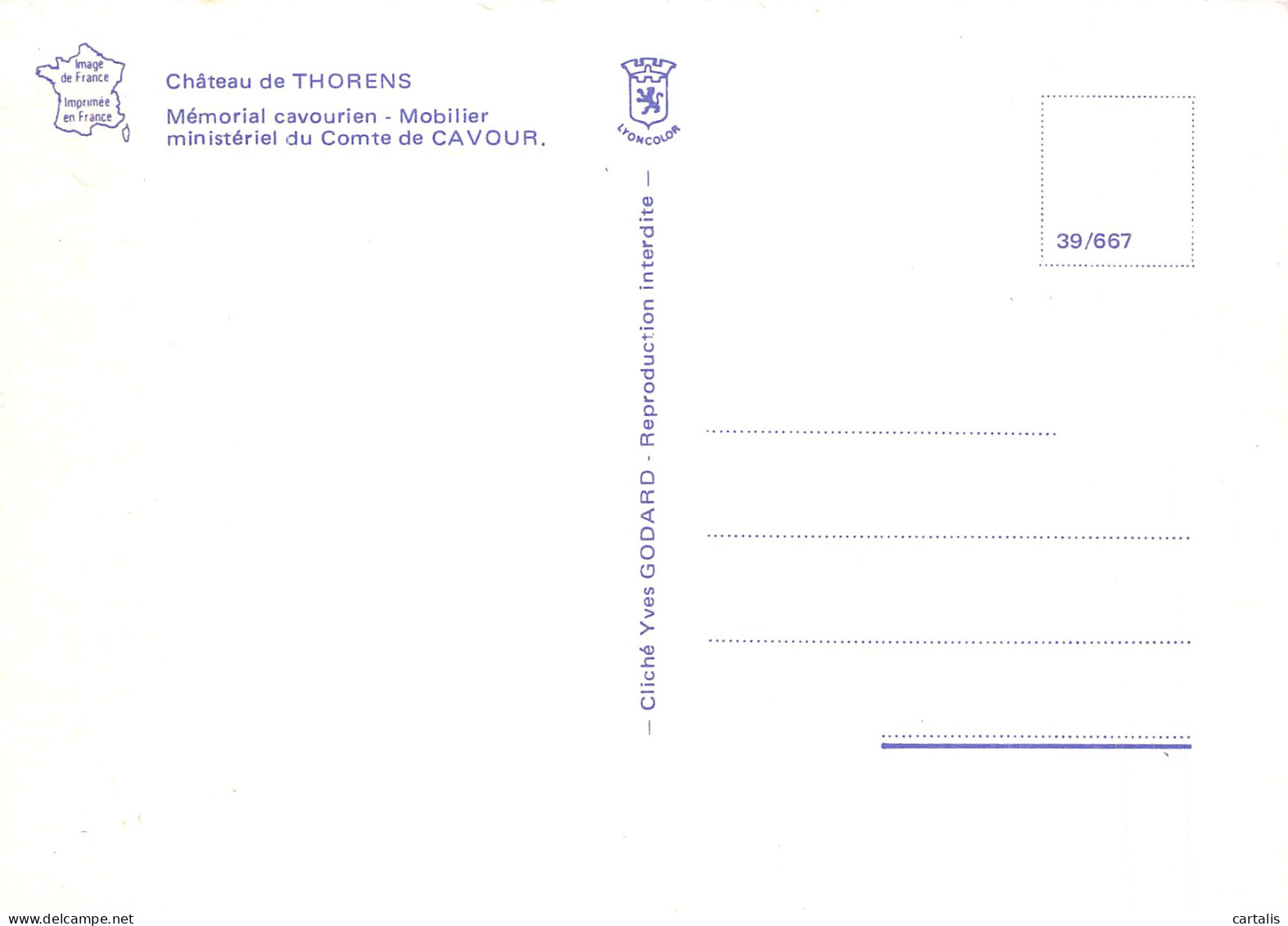 74-THORENS LE CHATEAU-N°4255-B/0321 - Thorens-Glières