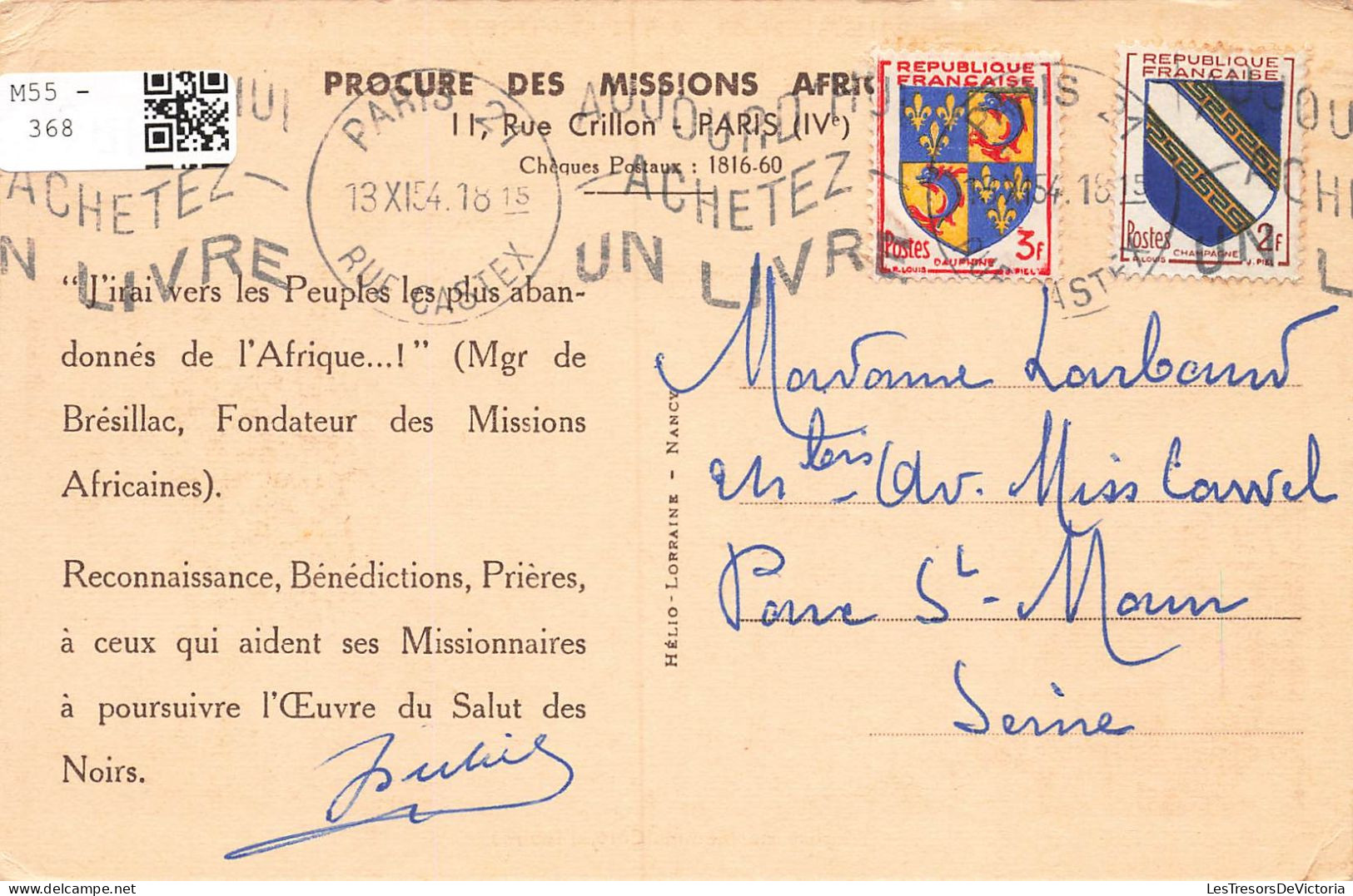 COTE D'IVOIRE - Eglise De Memni - Missions Africaines - Missionnaires - Carte Postale Ancienne - Ivory Coast