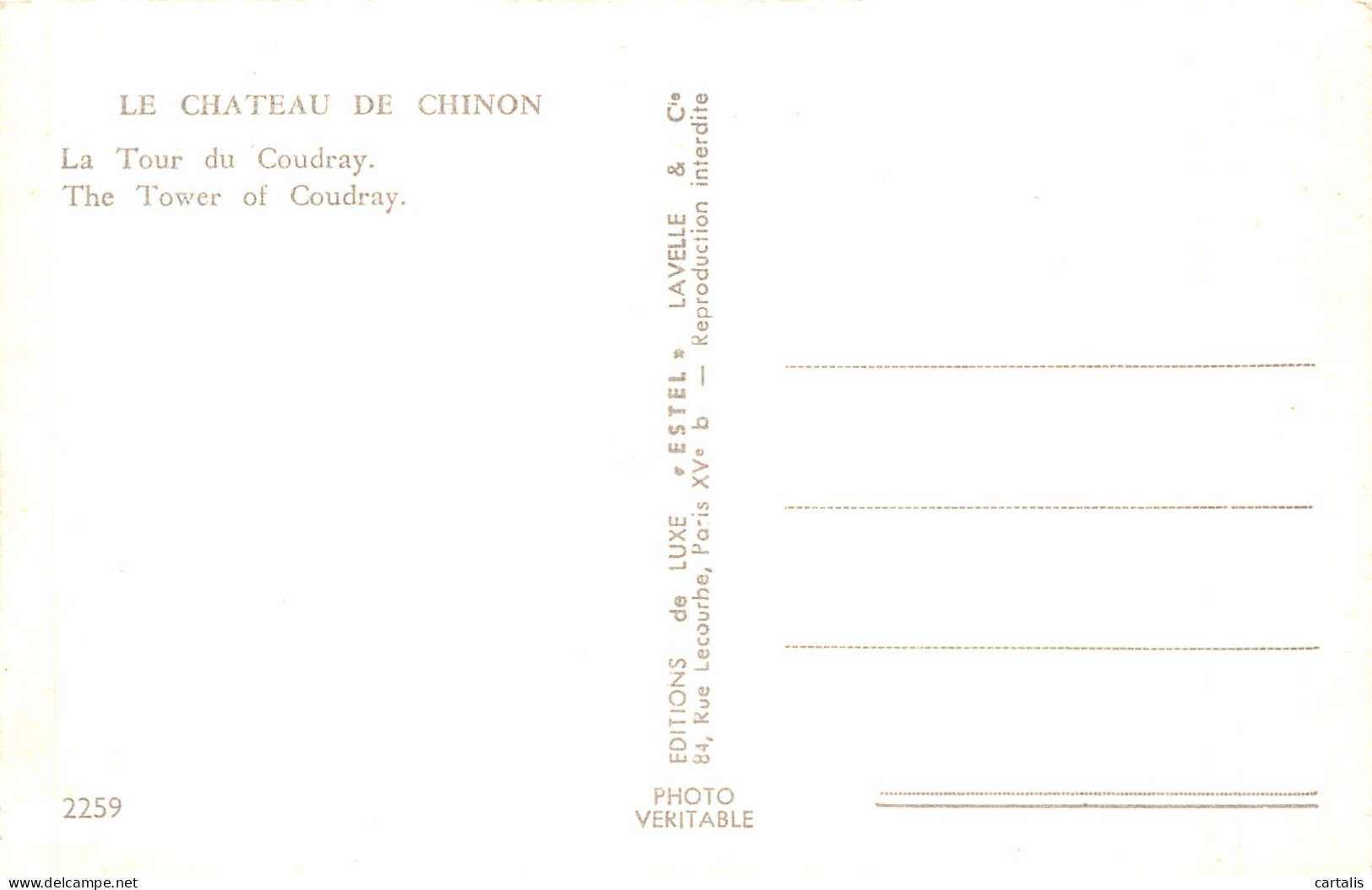 37-CHINON LE CHATEAU-N°4255-E/0189 - Chinon