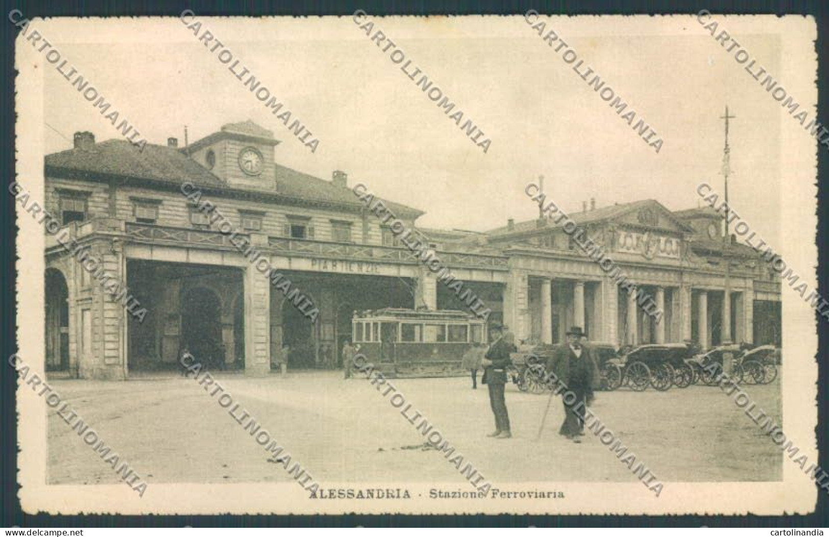 Alessandria Città Stazione Tram Cartolina LQ0169 - Alessandria