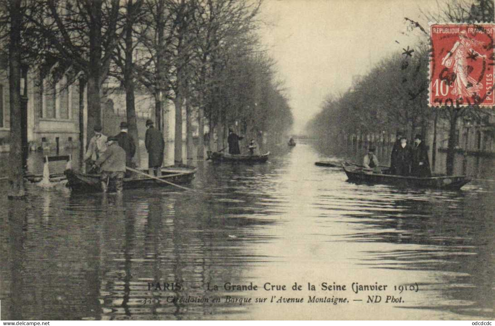 DESTOCKAGE Avant Fermeture Boutique BON LOT 100 CPA INONDATIONS PARIS 1910   (toutes Scannées ) - 100 - 499 Cartoline