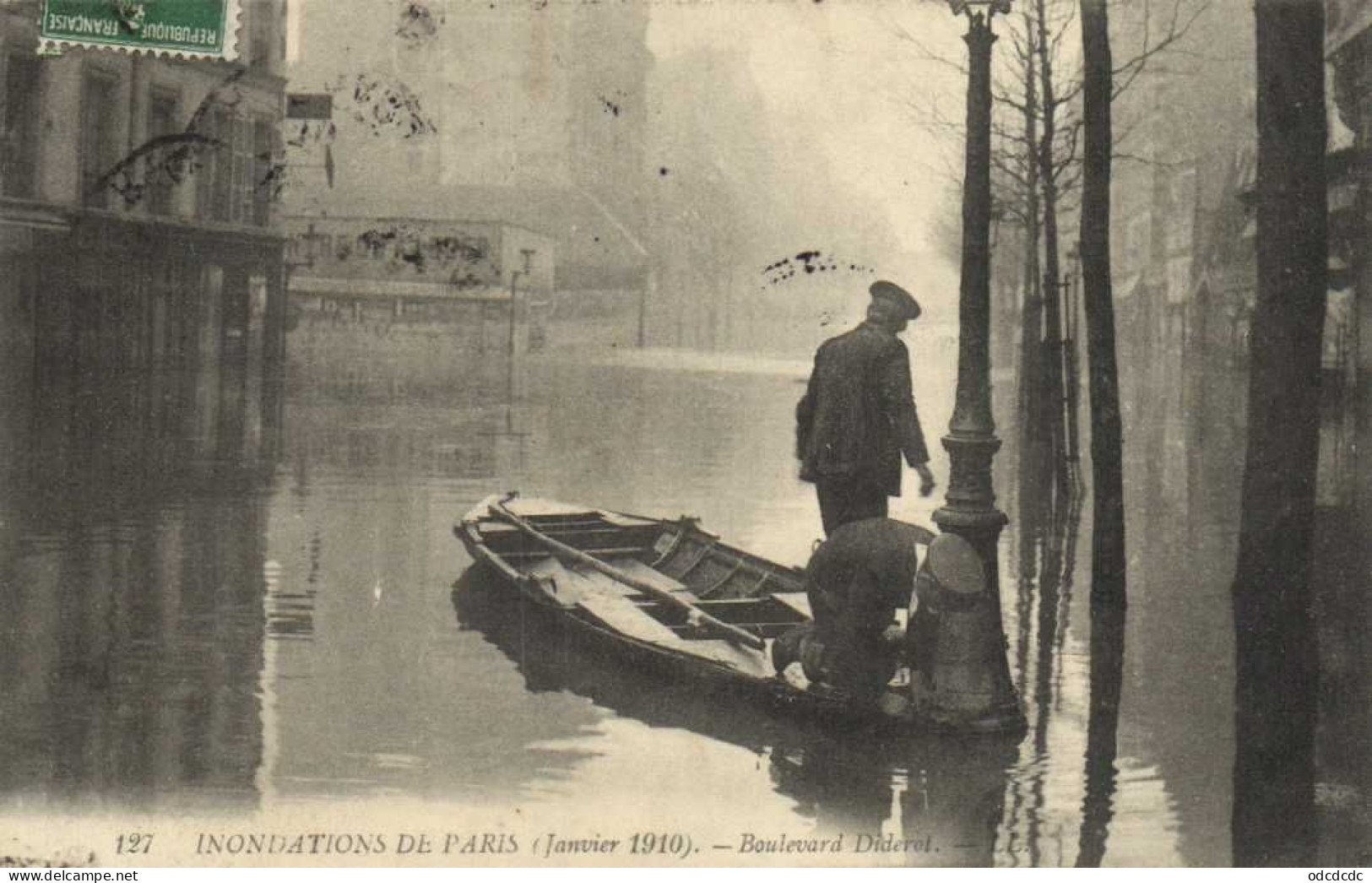 DESTOCKAGE Avant Fermeture Boutique BON LOT 100 CPA INONDATIONS PARIS 1910   (toutes Scannées ) - 100 - 499 Postcards