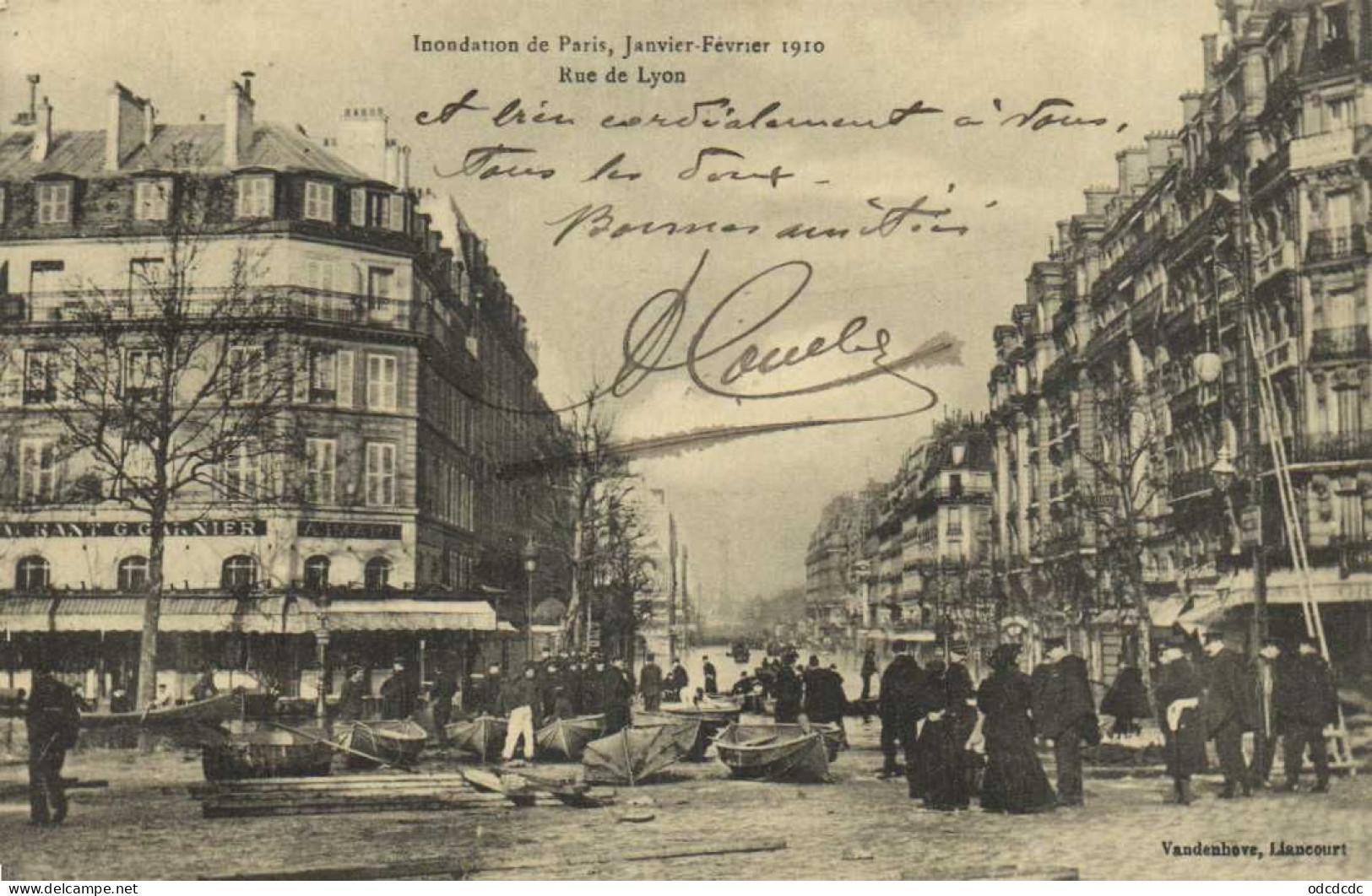 DESTOCKAGE Avant fermeture boutique BON LOT 100 CPA INONDATIONS PARIS 1910   (toutes scannées )